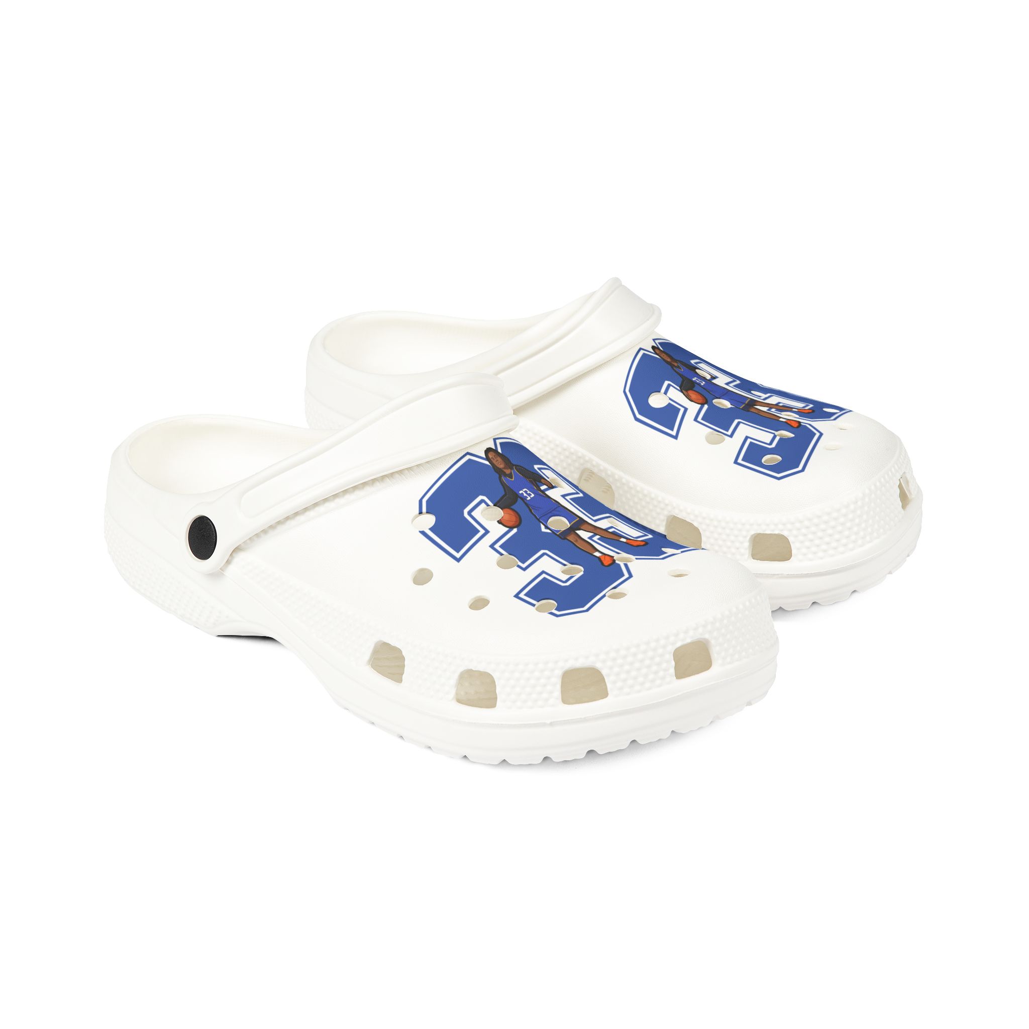 Rubber Clogs — character_number in White