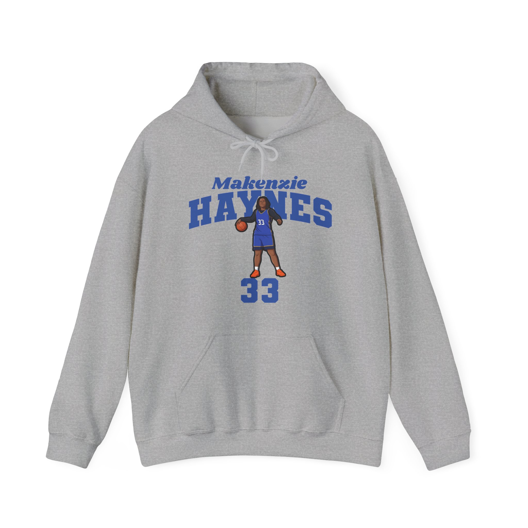 Hoodie — character_signature_arch in Grey
