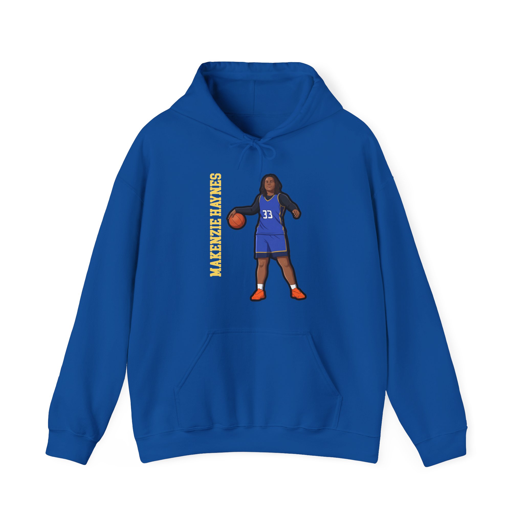 Hoodie — character_name_vertical in Royal