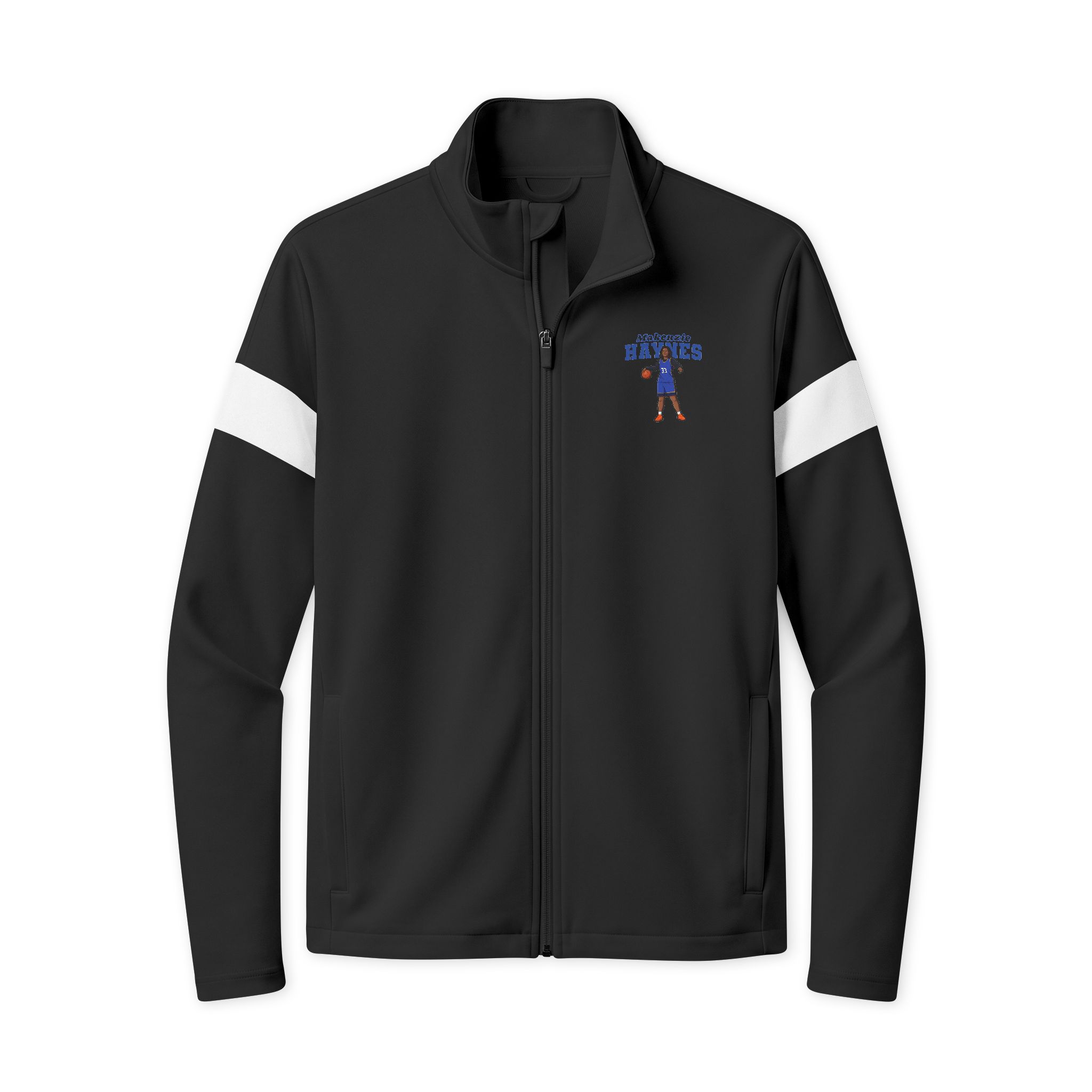 Travel Full-Zip Jacket — character_name_arch in Black/ White