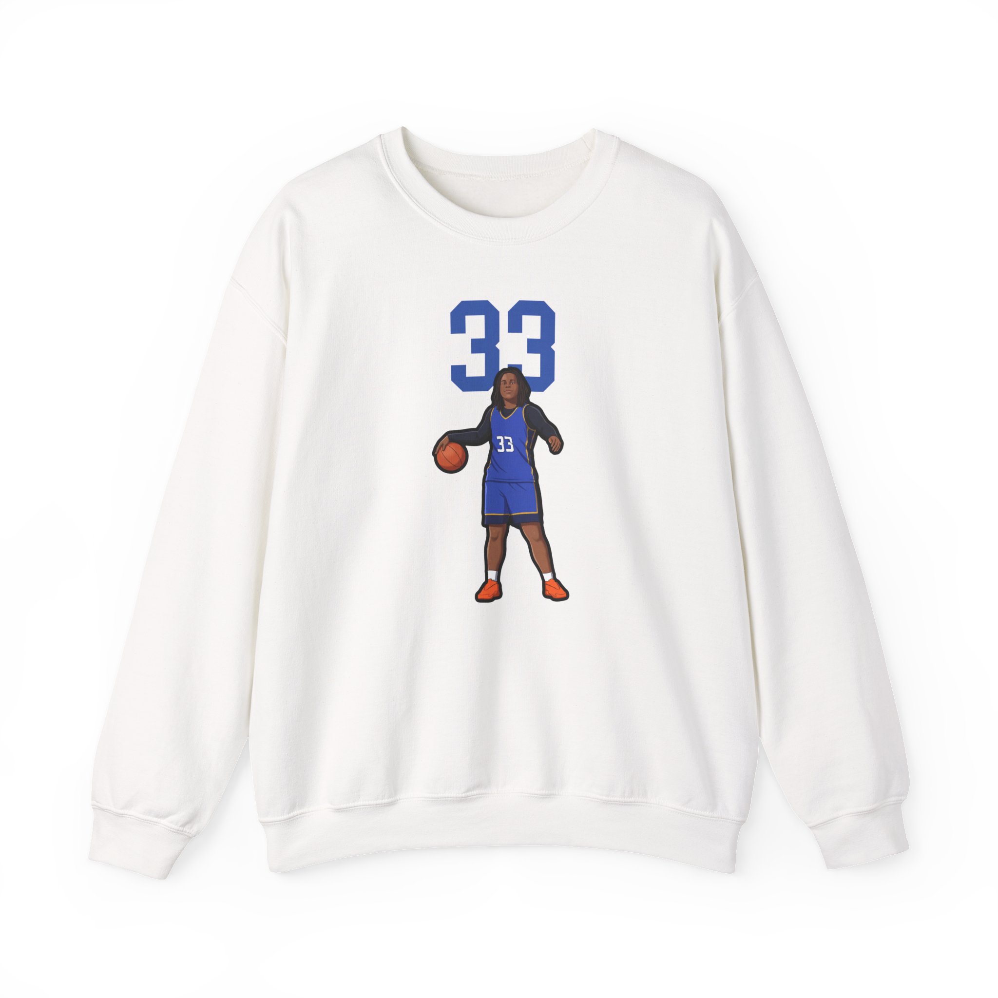 Crewneck Sweatshirt — character_number_top in White