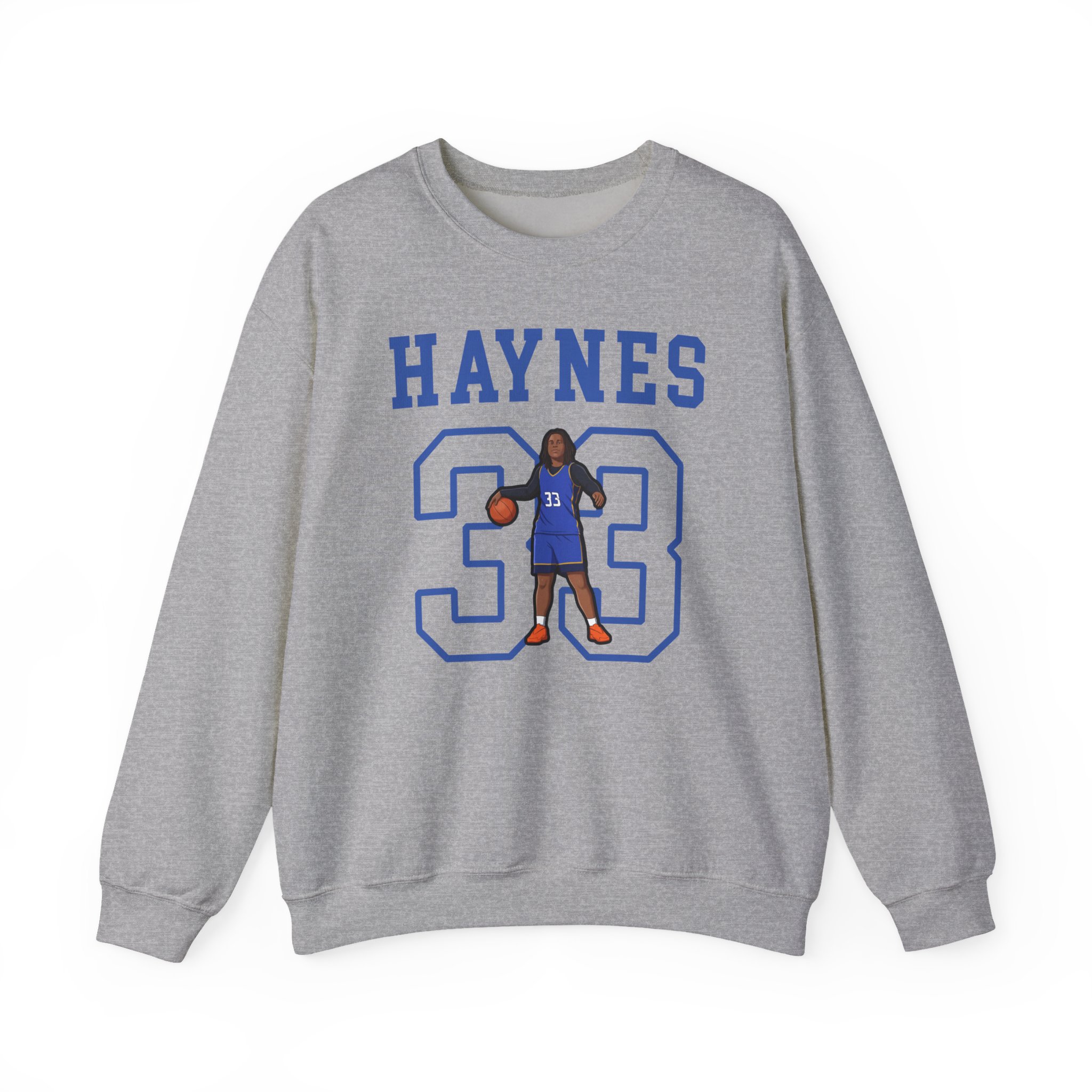 Crewneck Sweatshirt — character_shirsey in Grey