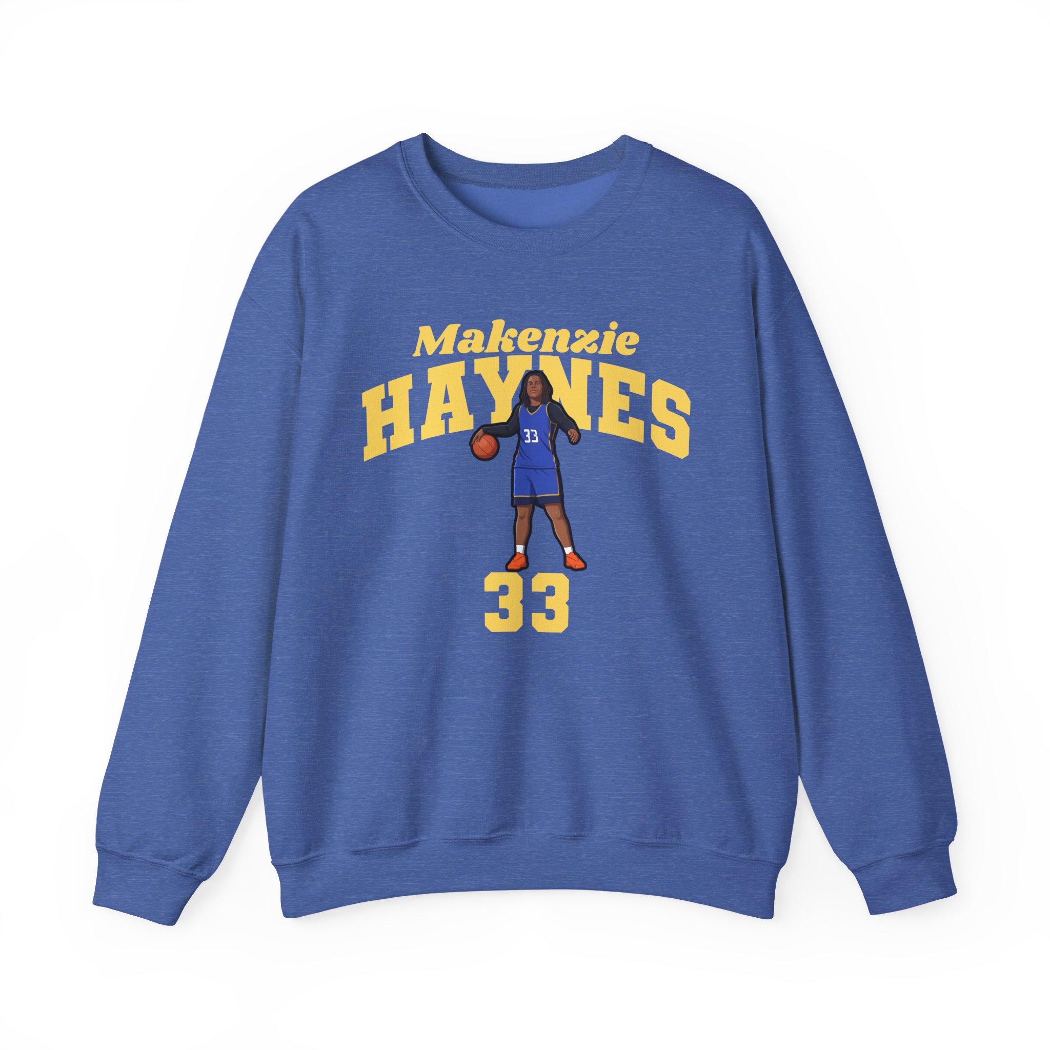 Crewneck Sweatshirt — character_signature_arch in Royal