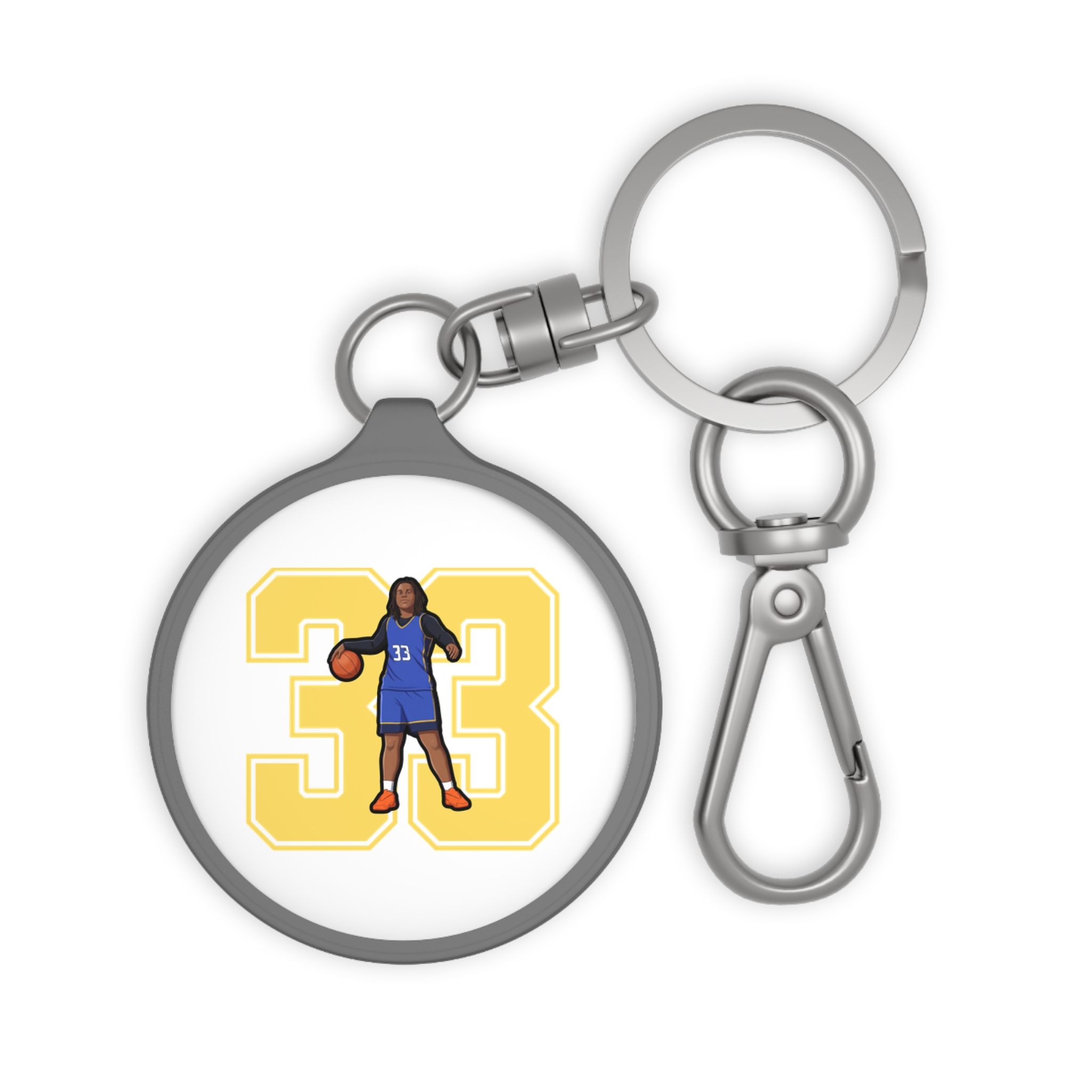 Keychain — character_number in Grey