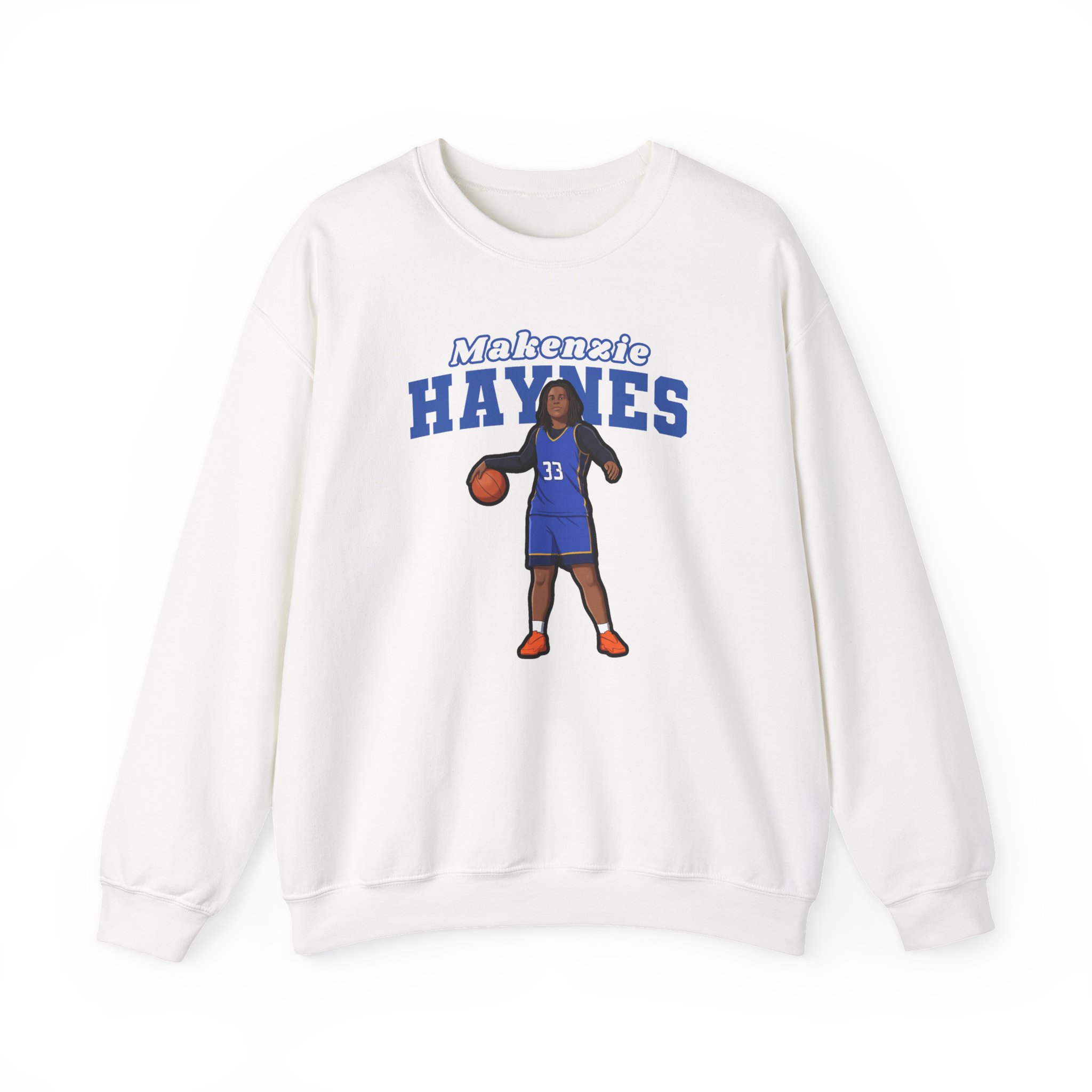 Crewneck Sweatshirt — character_name_arch in White