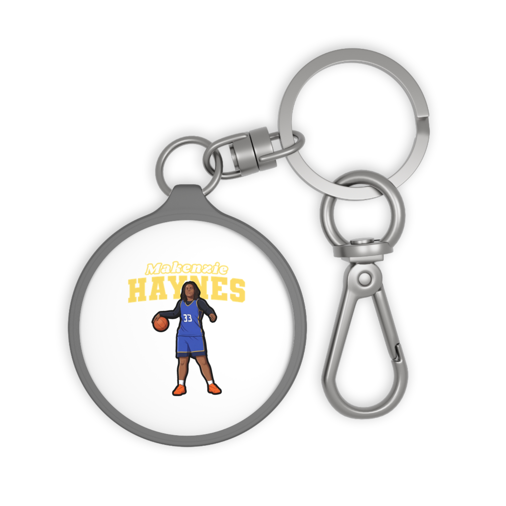 Keychain — character_name_arch in Grey
