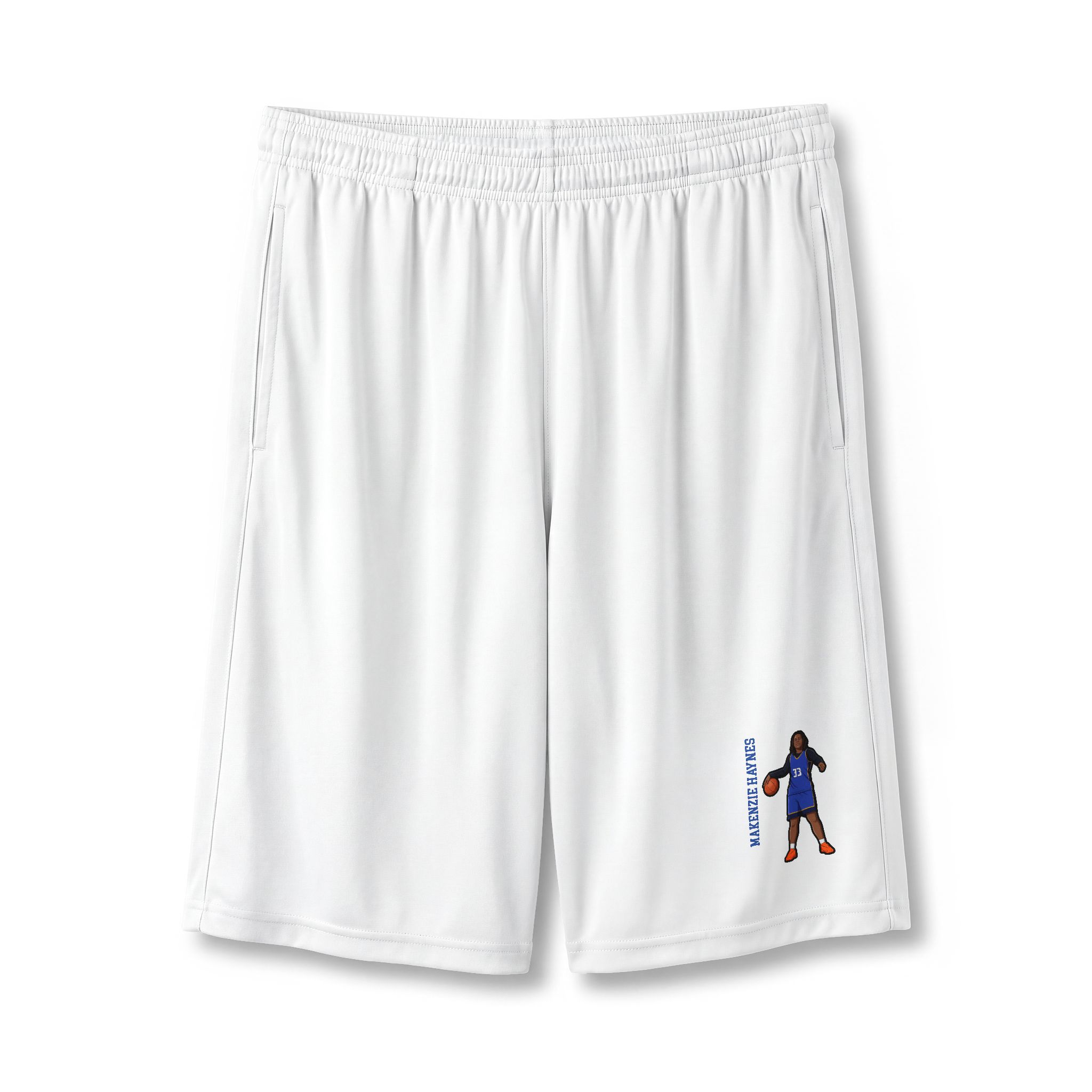 Shorts — character_name_vertical in White