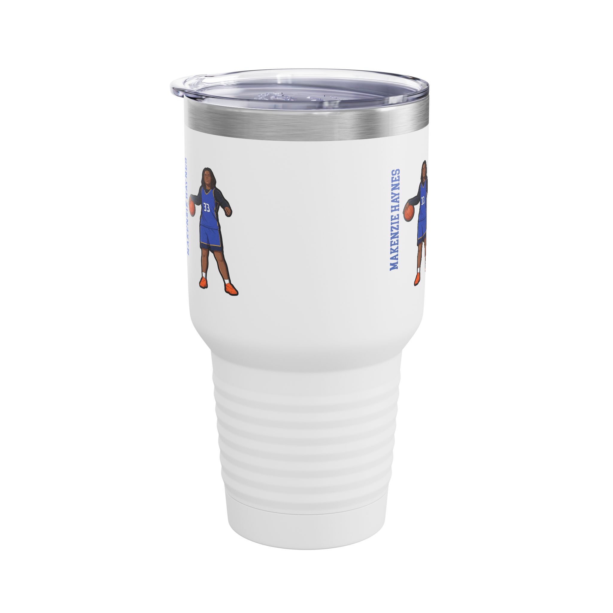 30oz Tumbler — character_name_vertical in White