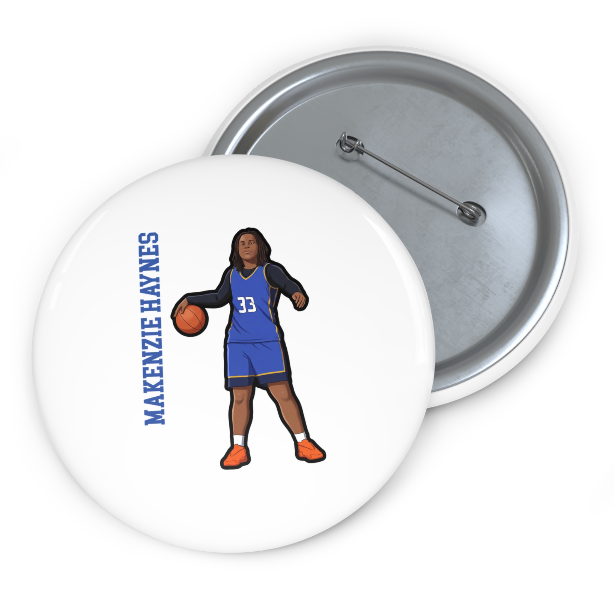 Game Day Pin — character_name_vertical in Classic