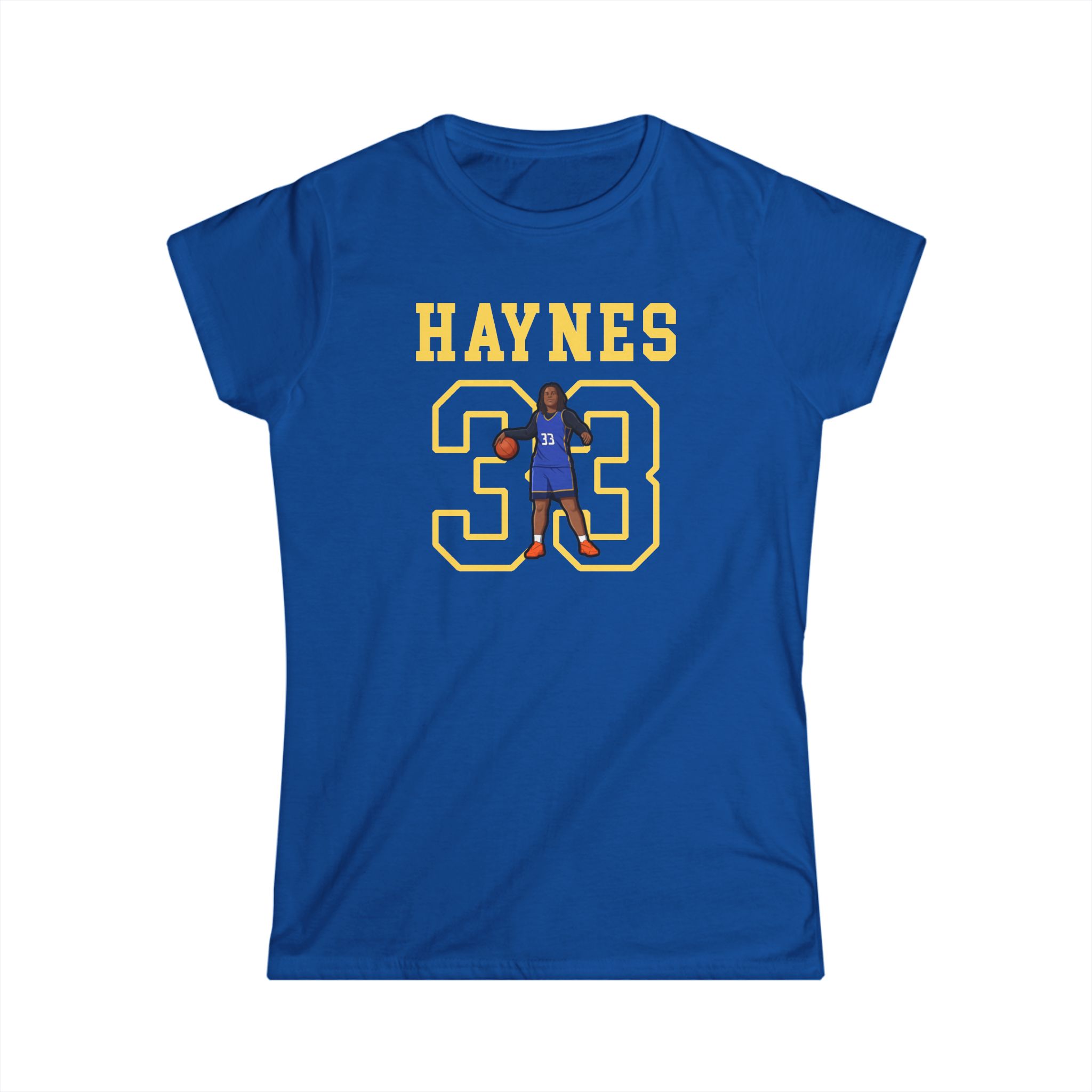 Women's Softstyle Tee — character_shirsey in Royal
