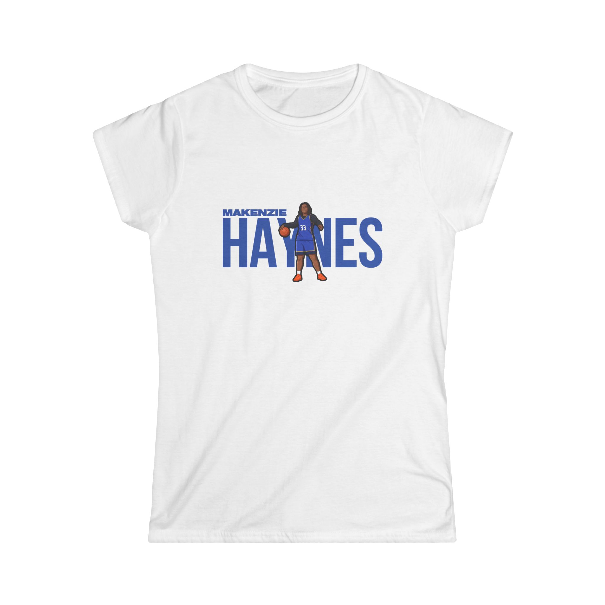 Women's Softstyle Tee — character_player_name in White