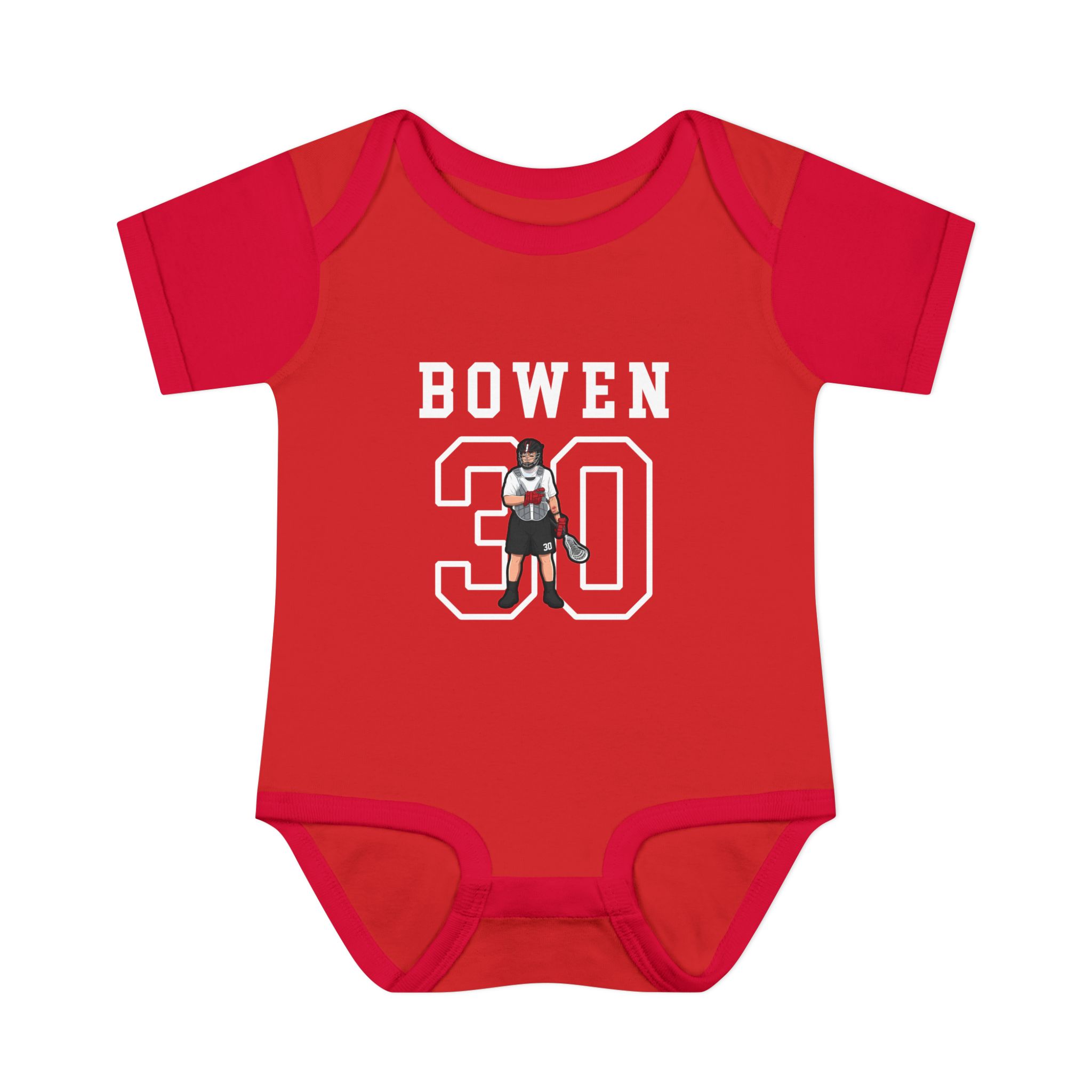 Baby Onesie — character_shirsey in Red