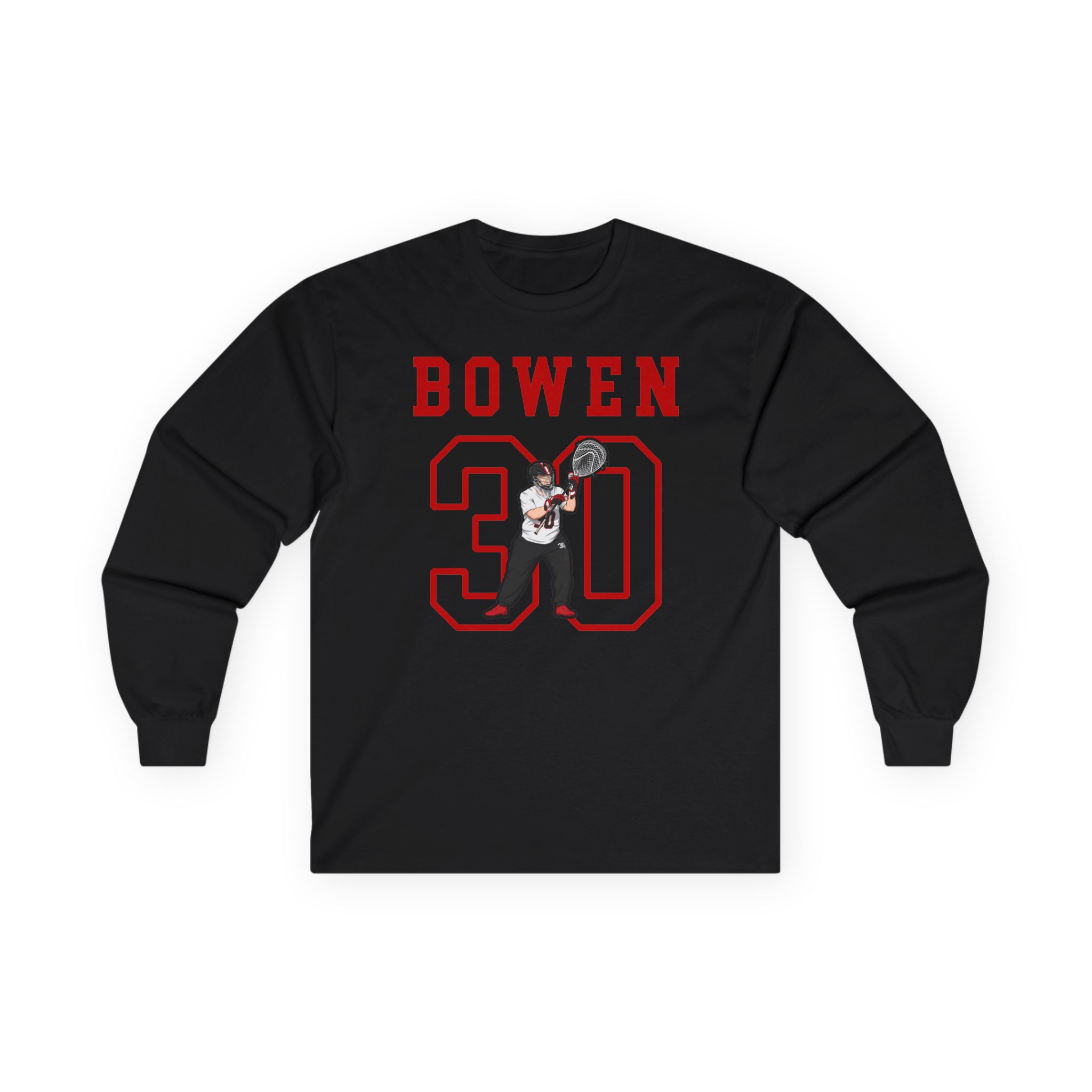 Long Sleeve Tee — character_shirsey in Black