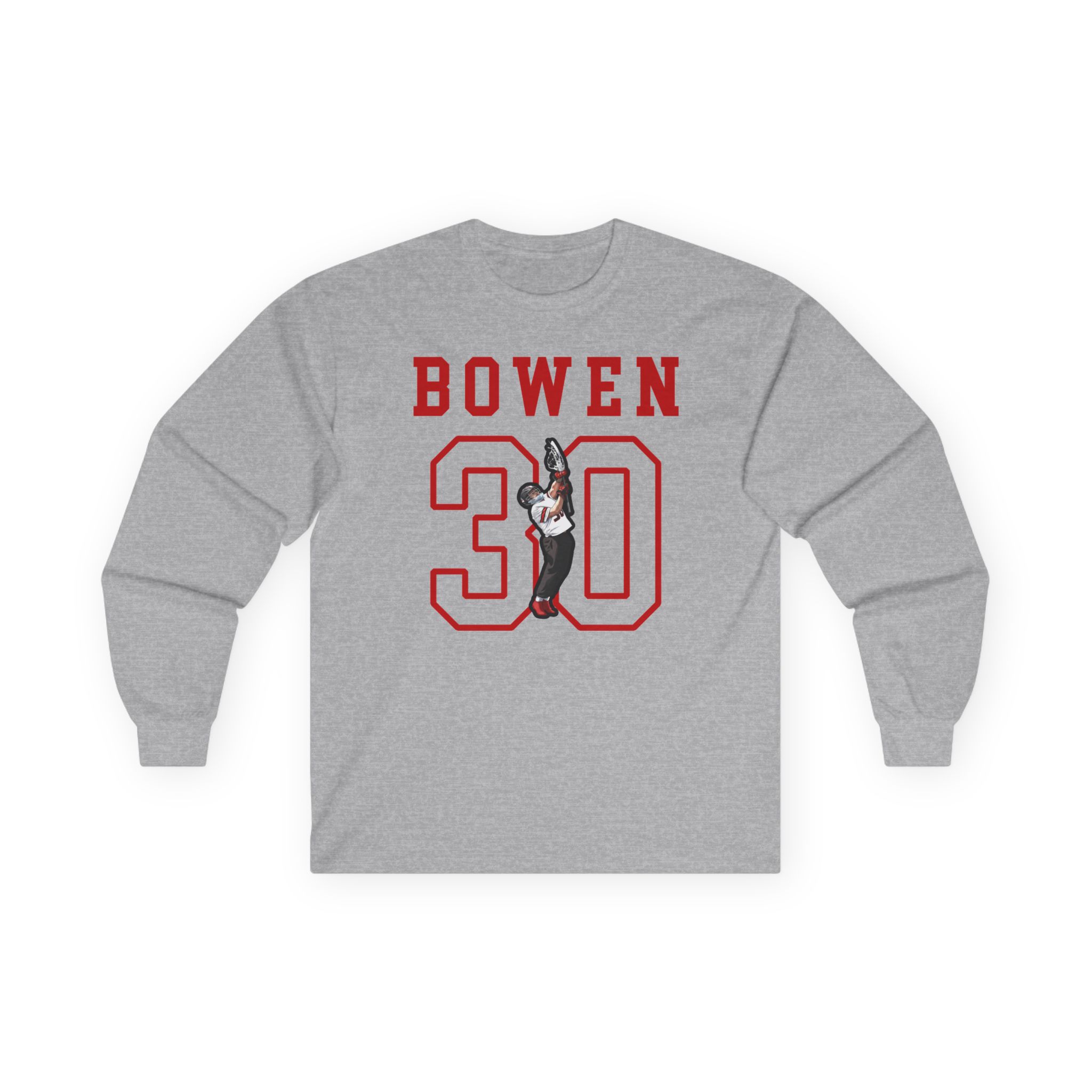Long Sleeve Tee — character_shirsey in Grey