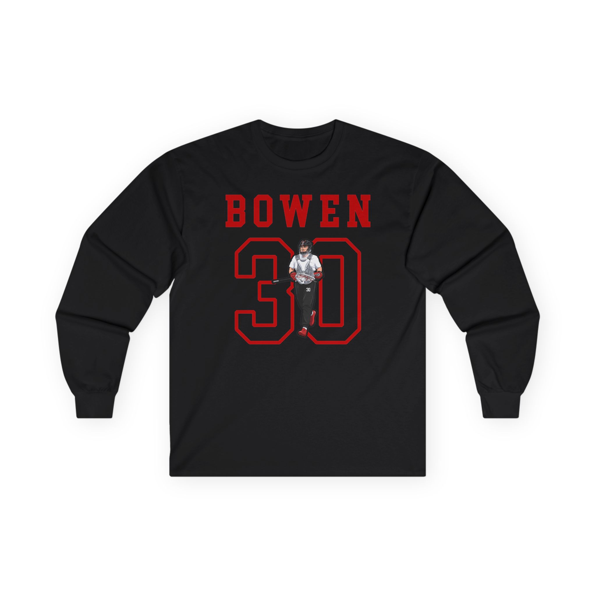 Long Sleeve Tee — character_shirsey in Black