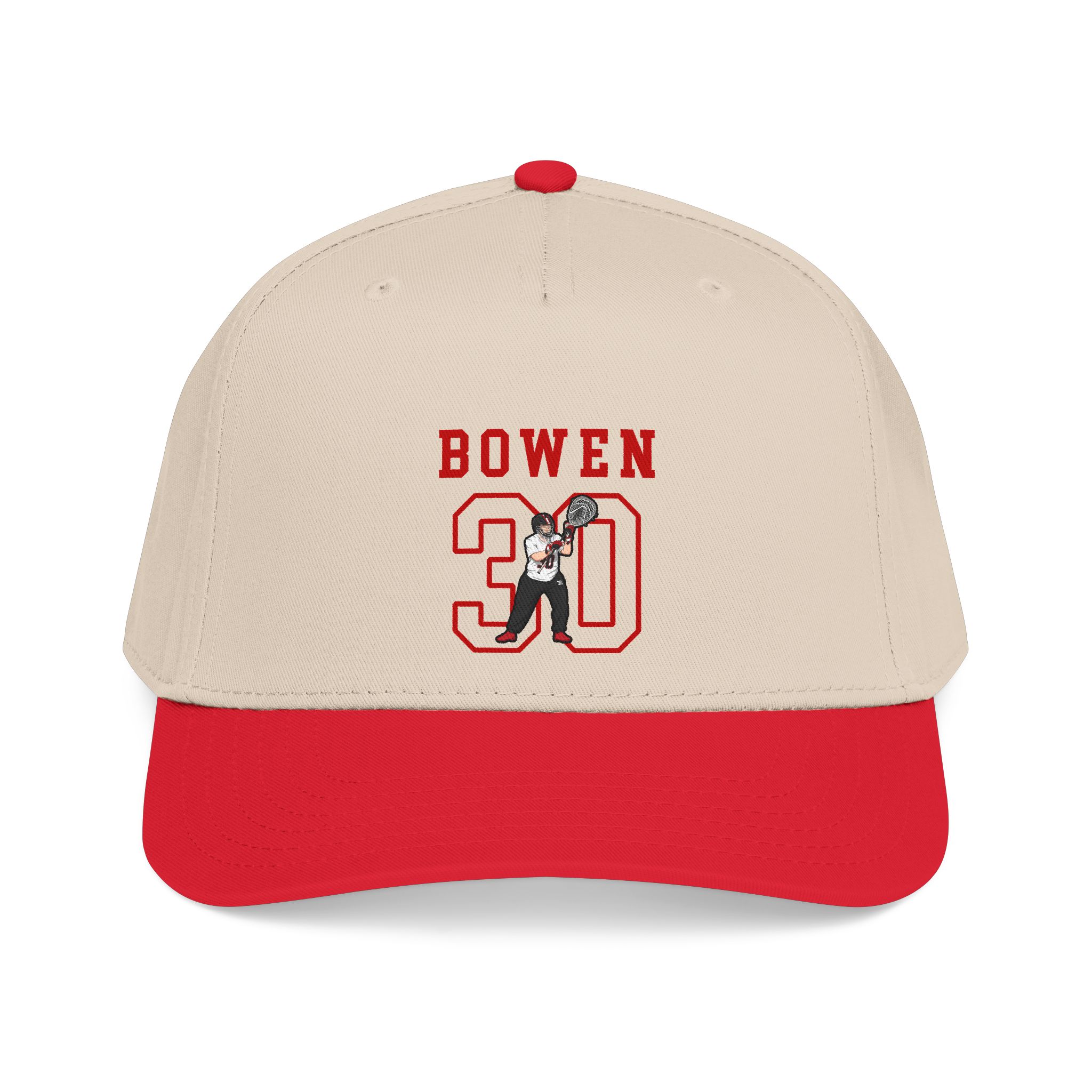 Baseball Cap — character_shirsey in Red / Natural
