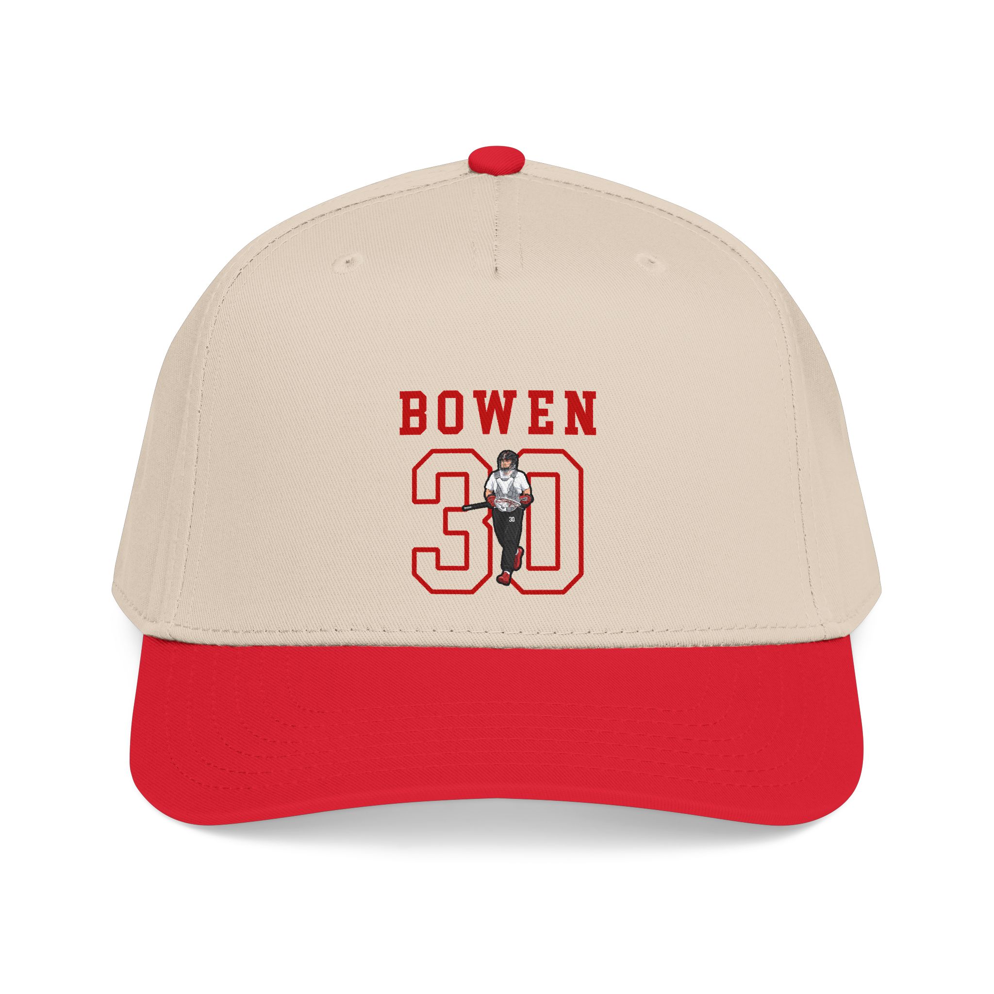 Baseball Cap — character_shirsey in Red / Natural