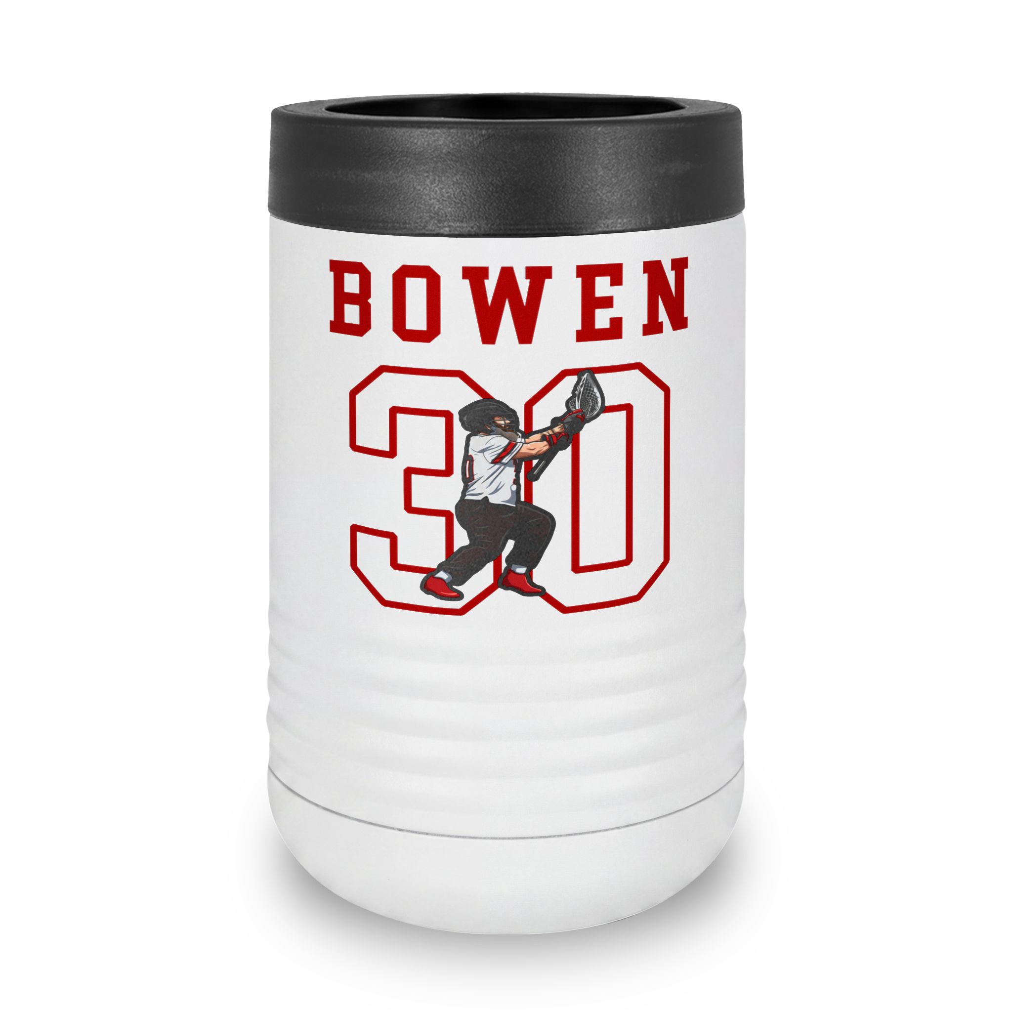 Stainless Can Cooler — character_shirsey in White