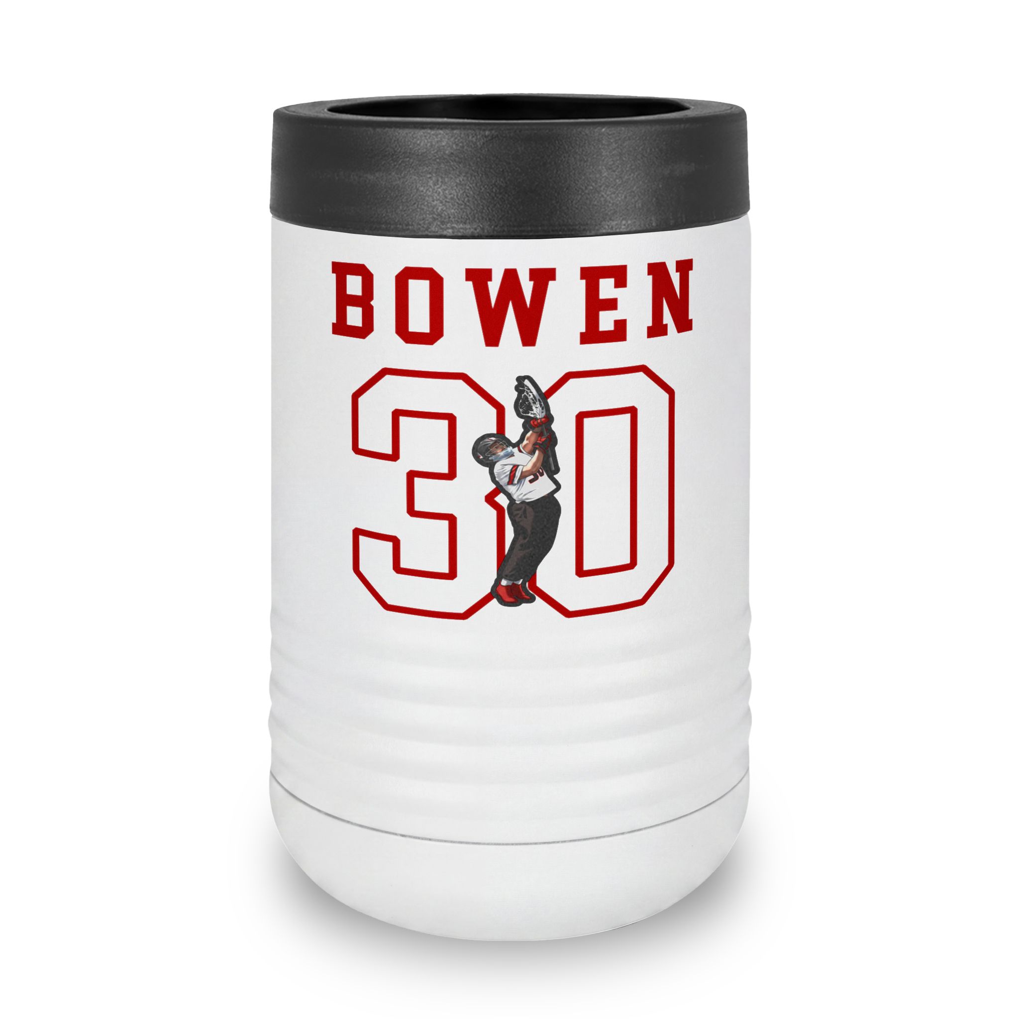 Stainless Can Cooler — character_shirsey in White