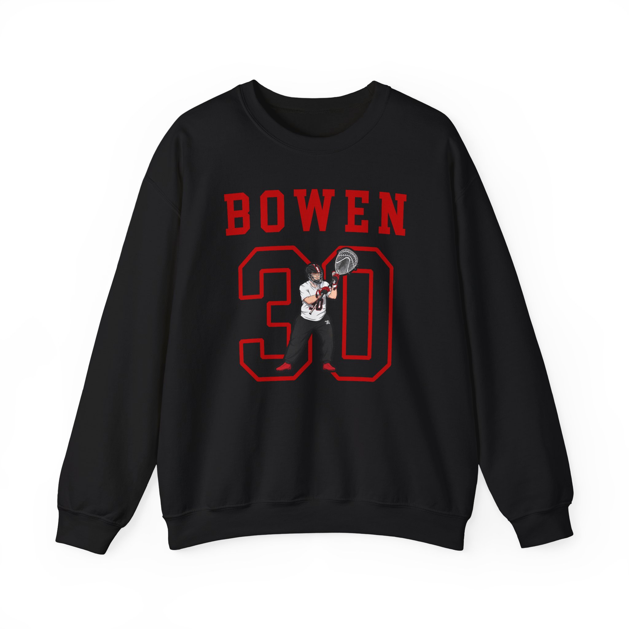 Crewneck Sweatshirt — character_shirsey in Black