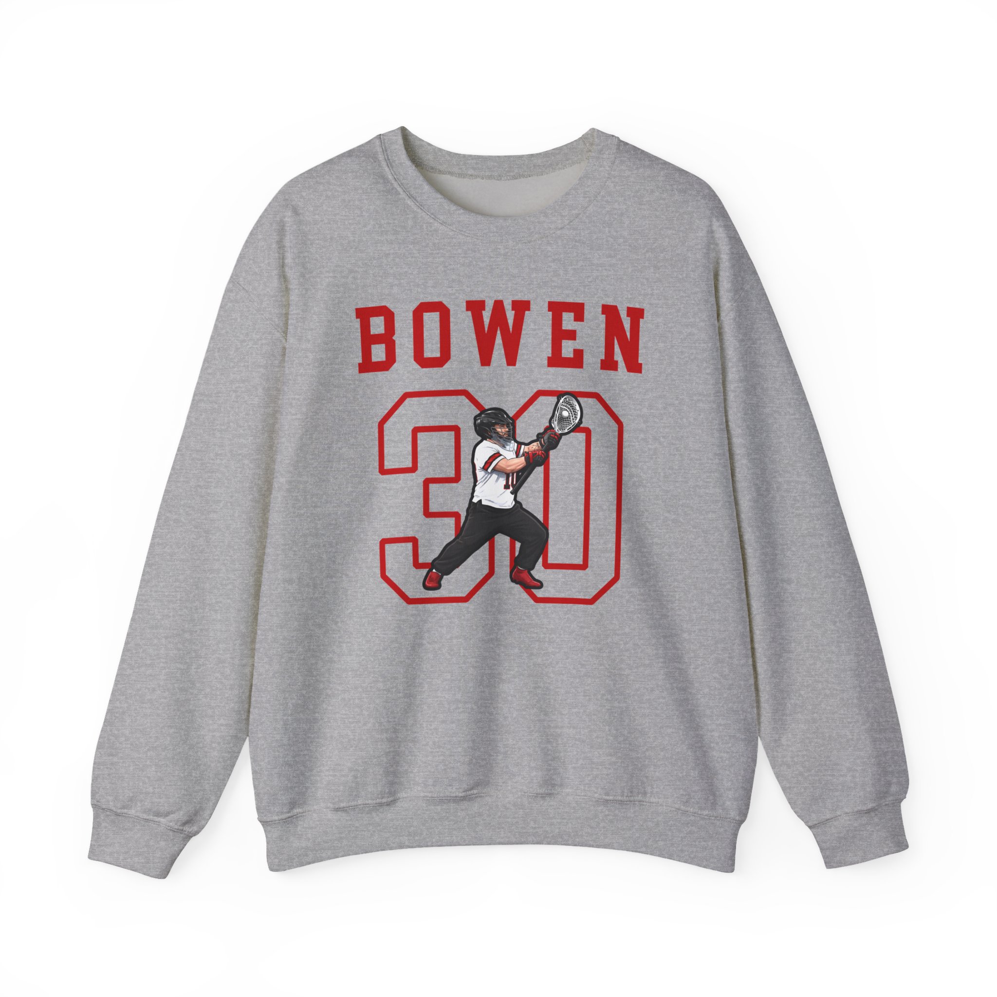 Crewneck Sweatshirt — character_shirsey in Grey