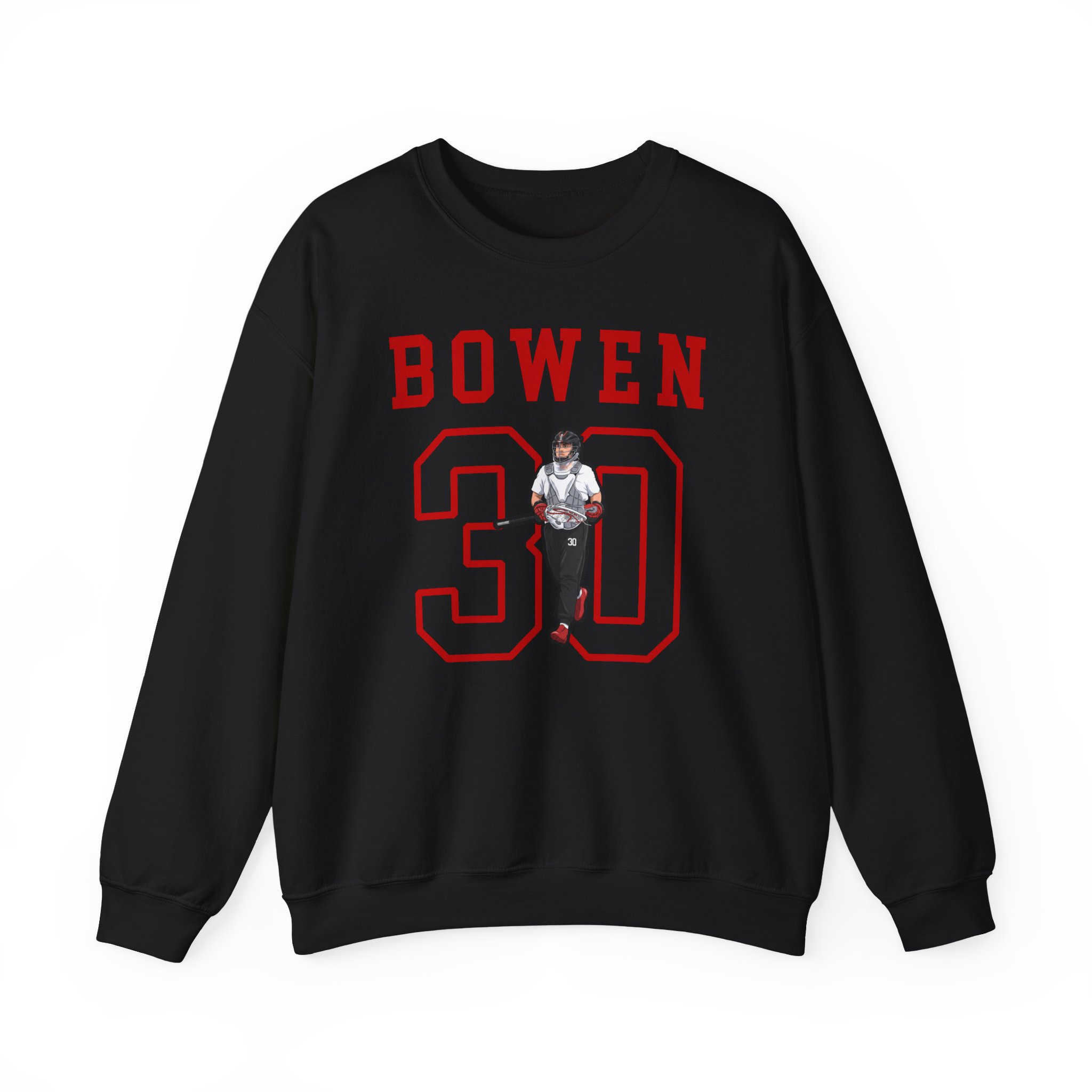 Crewneck Sweatshirt — character_shirsey in Black
