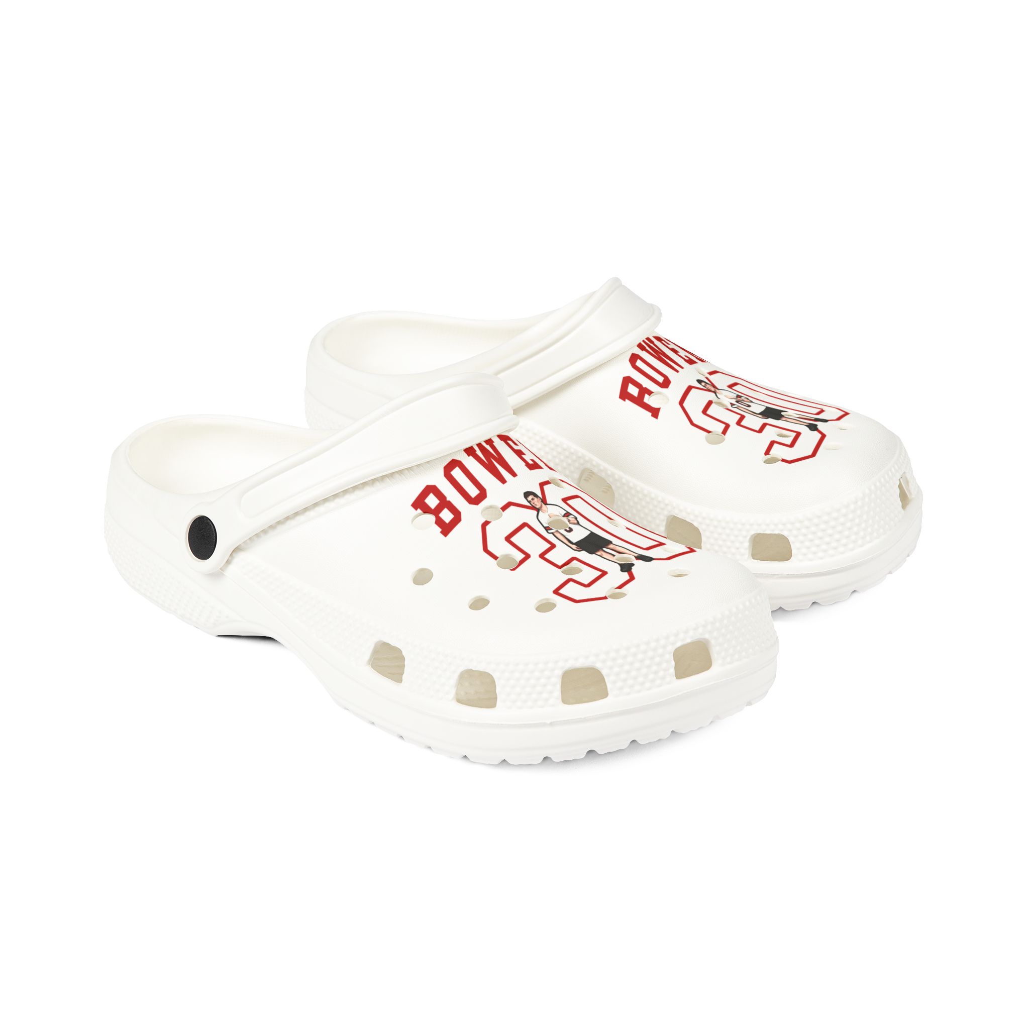 Rubber Clogs — character_shirsey in White