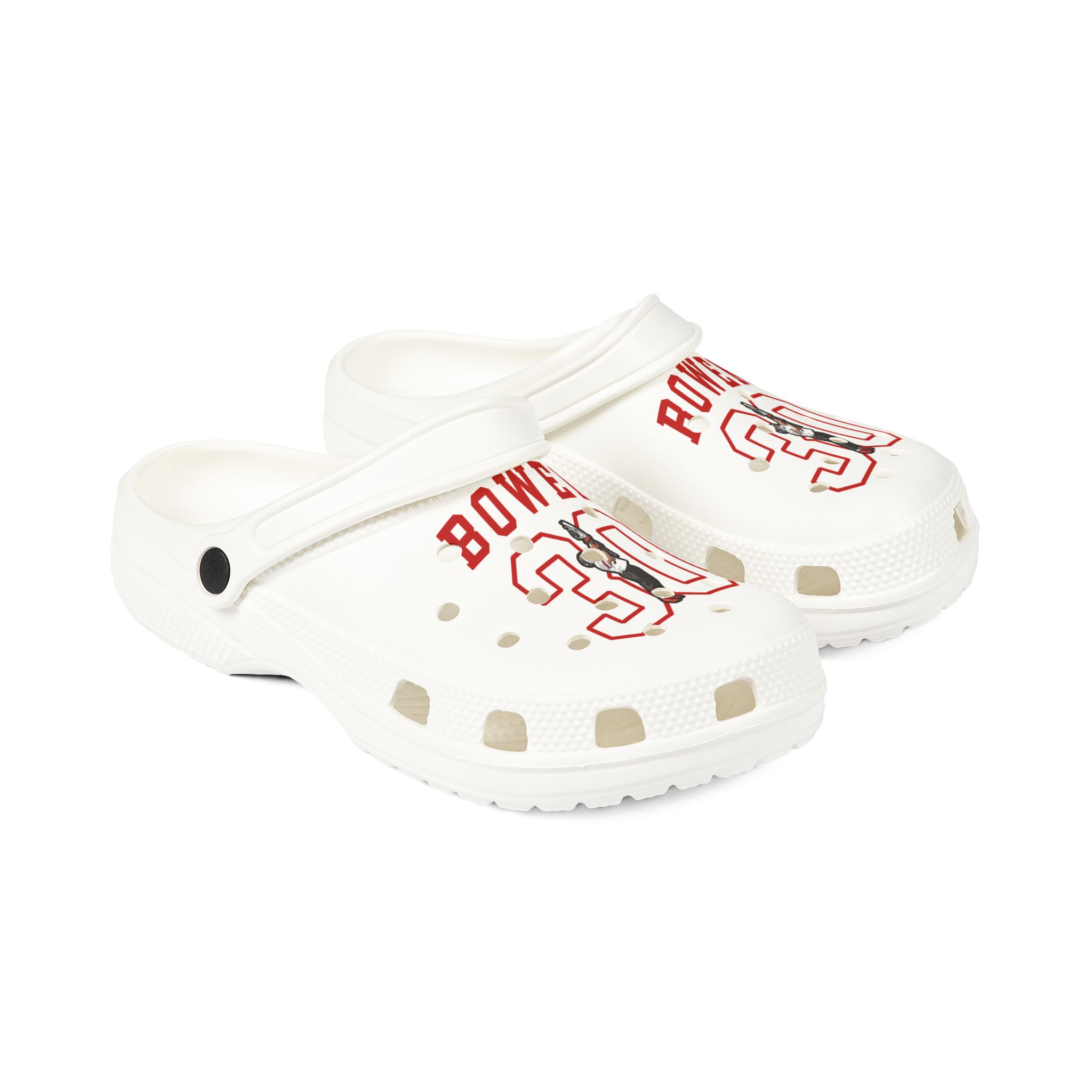 Rubber Clogs — character_shirsey in White