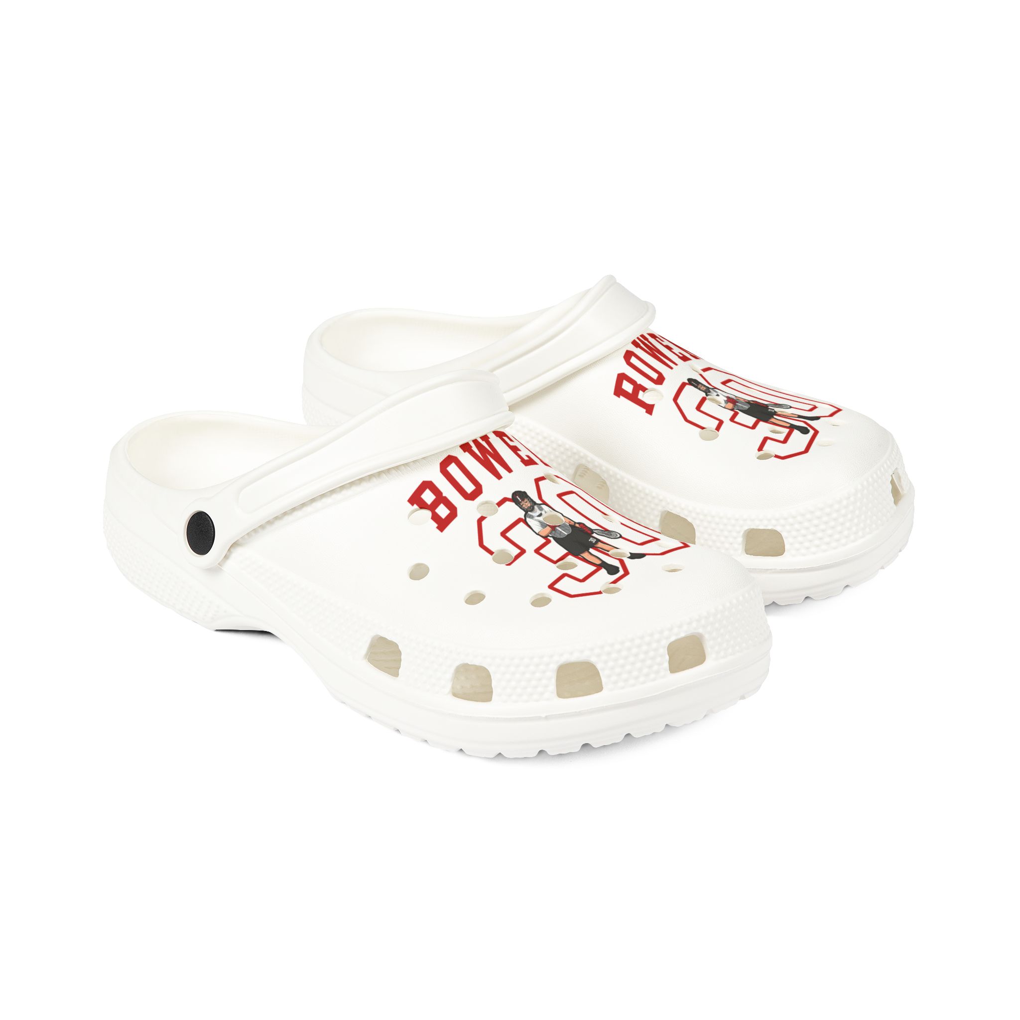 Rubber Clogs — character_shirsey in White