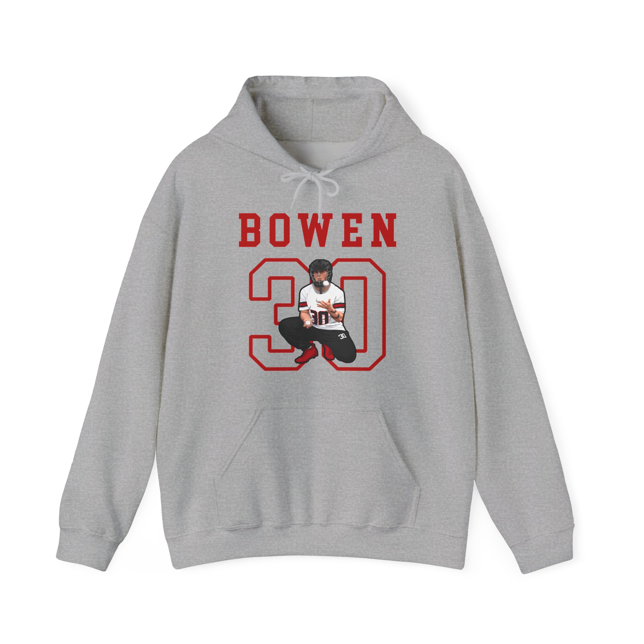 Hoodie — character_shirsey in Grey