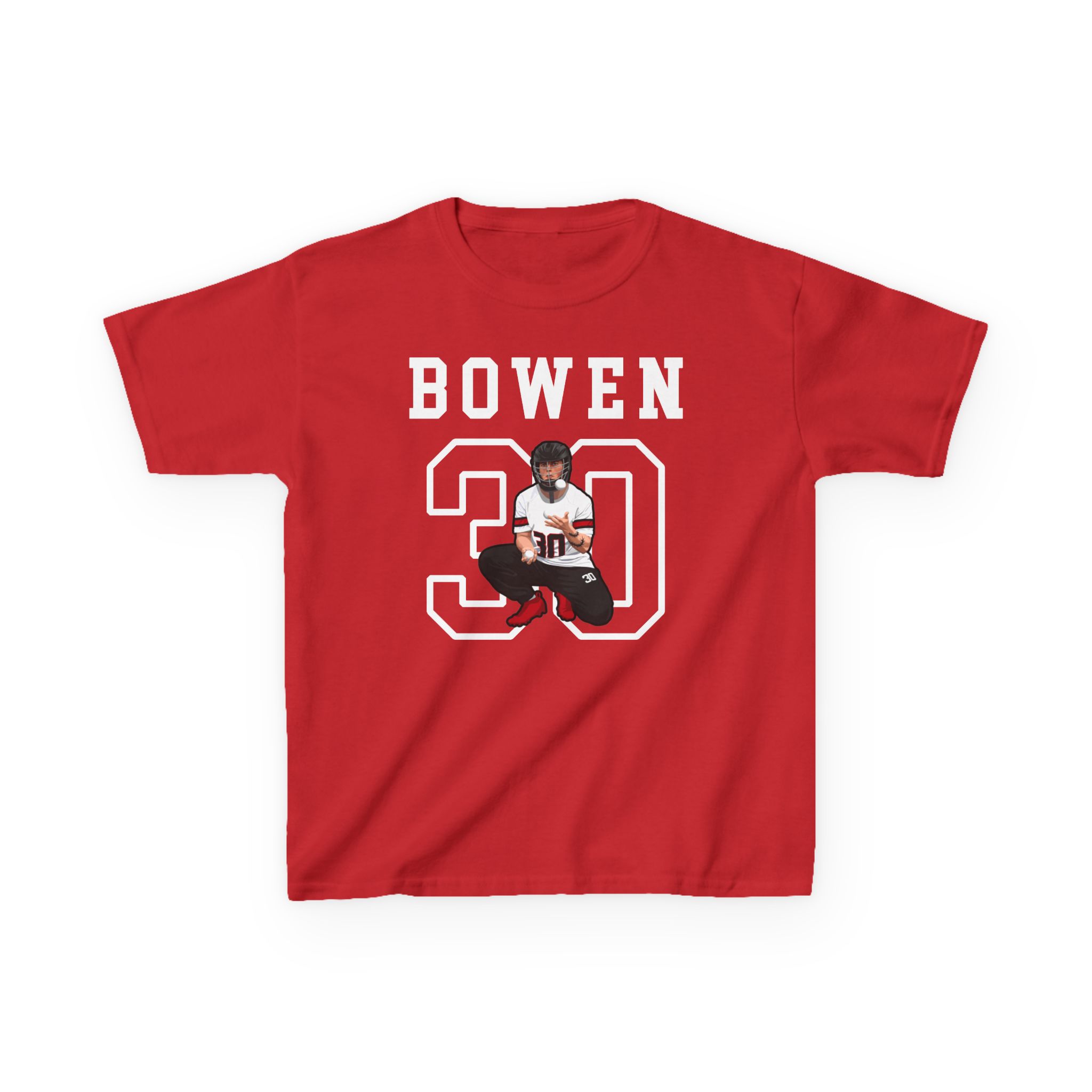 Youth Tee — character_shirsey in Red