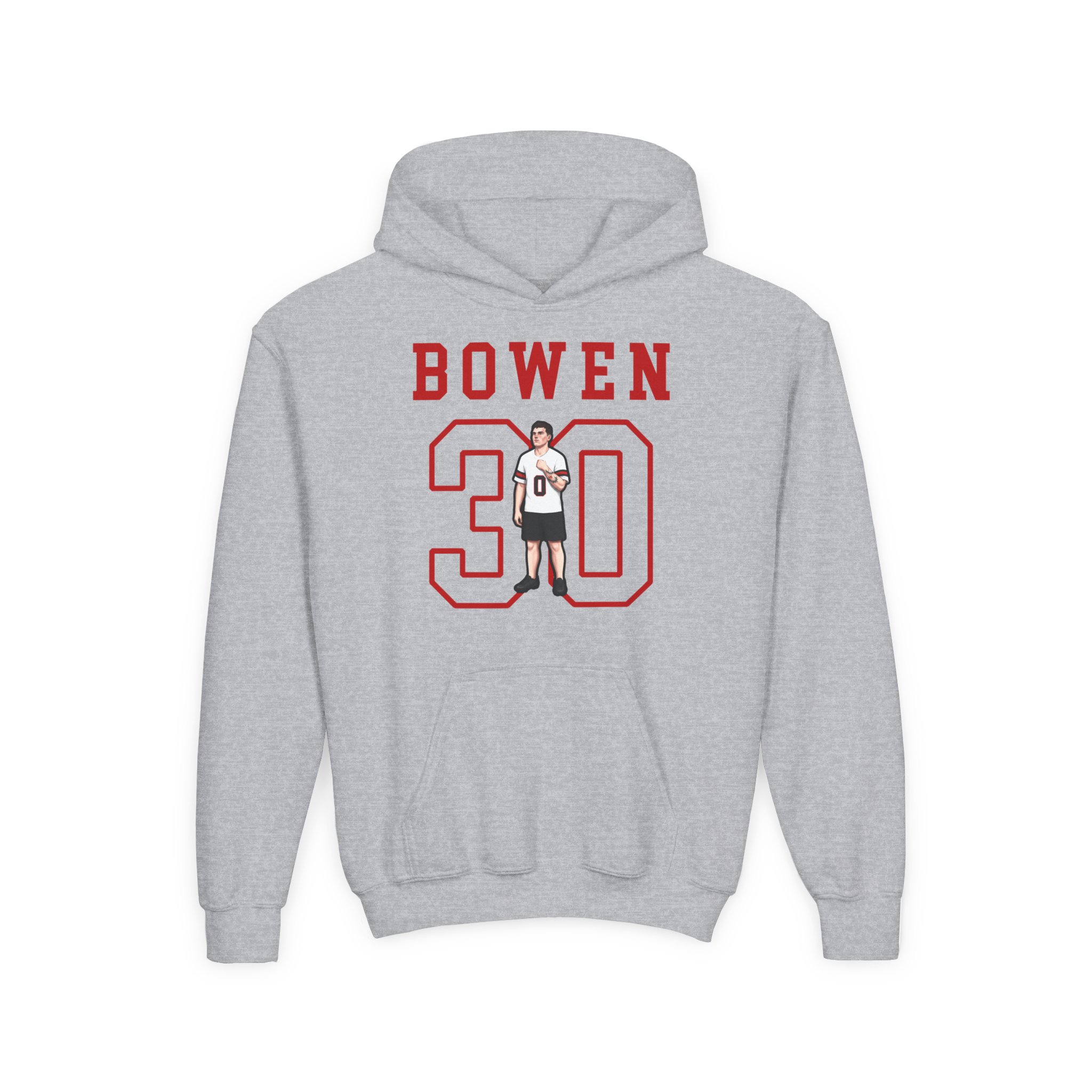Youth Hoodie — character_shirsey in Grey