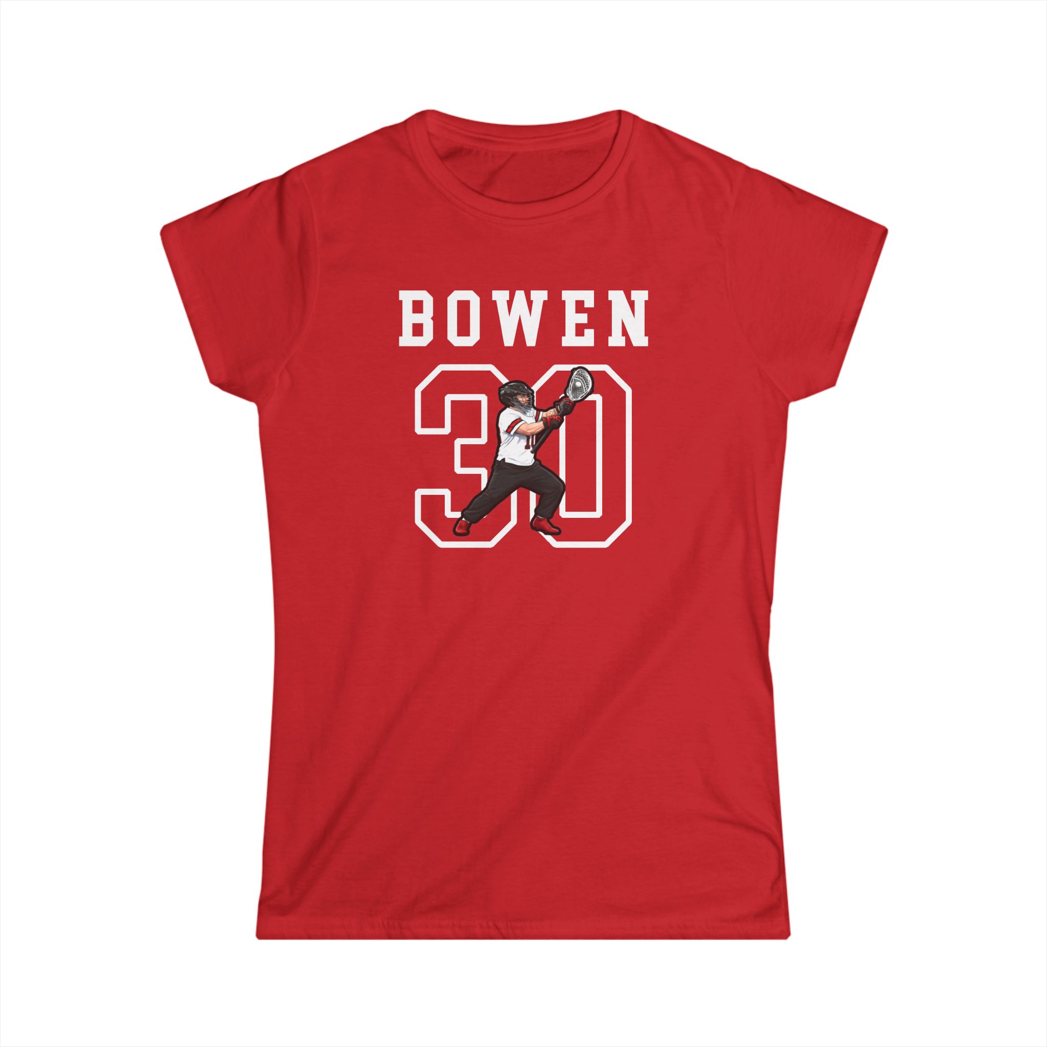 Women's Softstyle Tee — character_shirsey in Red