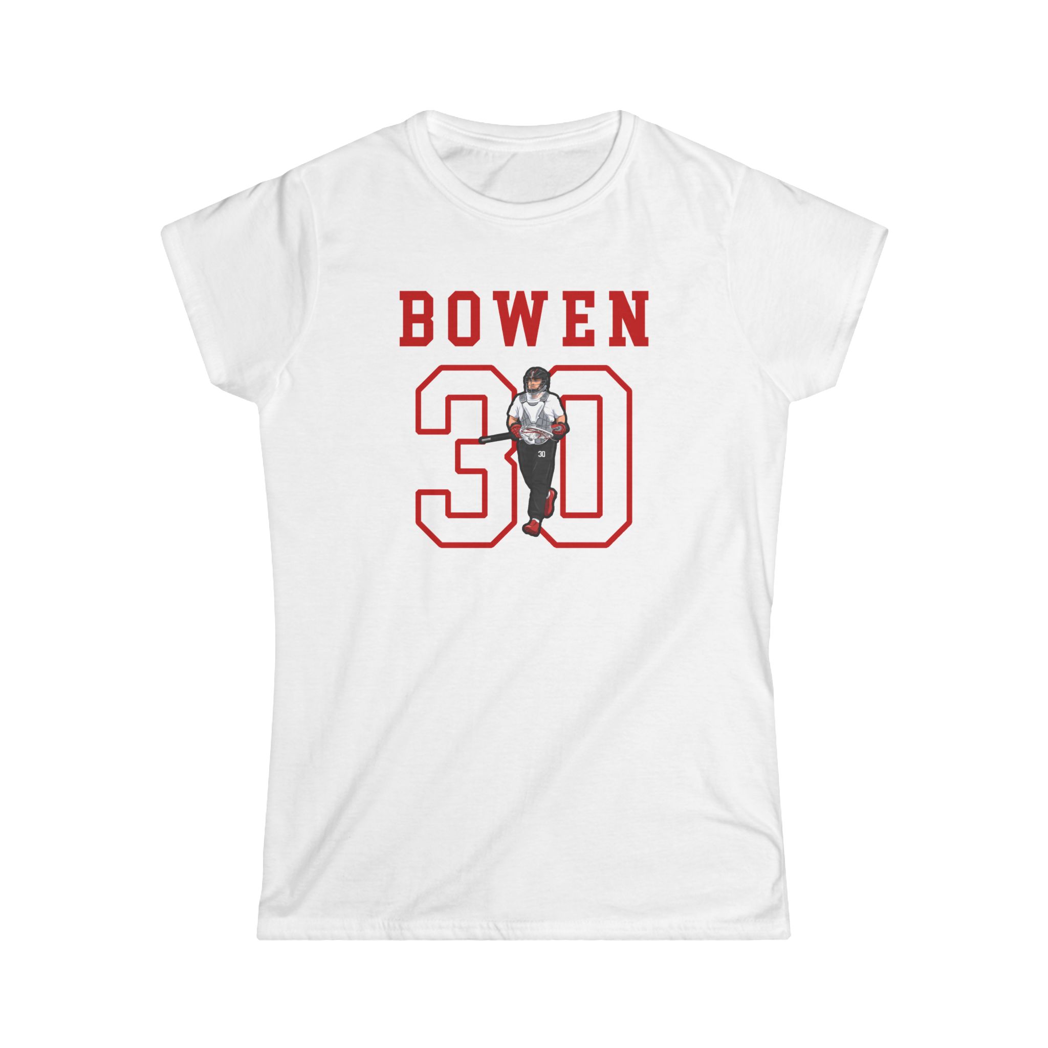 Women's Softstyle Tee — character_shirsey in White