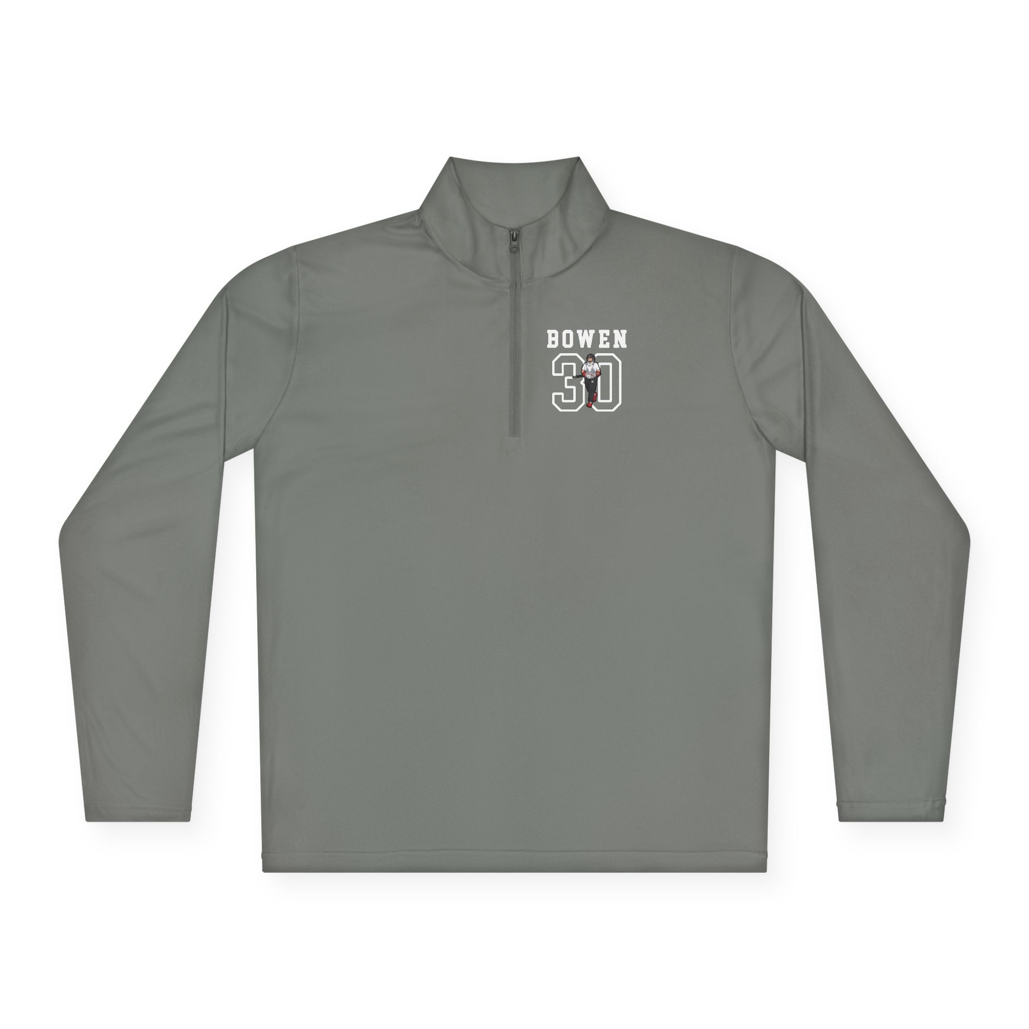 Q-Zip Pullover — character_shirsey in Grey