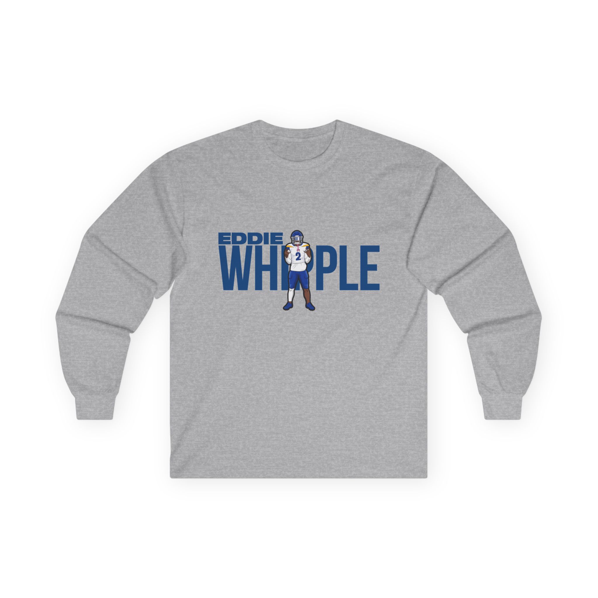 Long Sleeve Tee — character_player_name in Grey