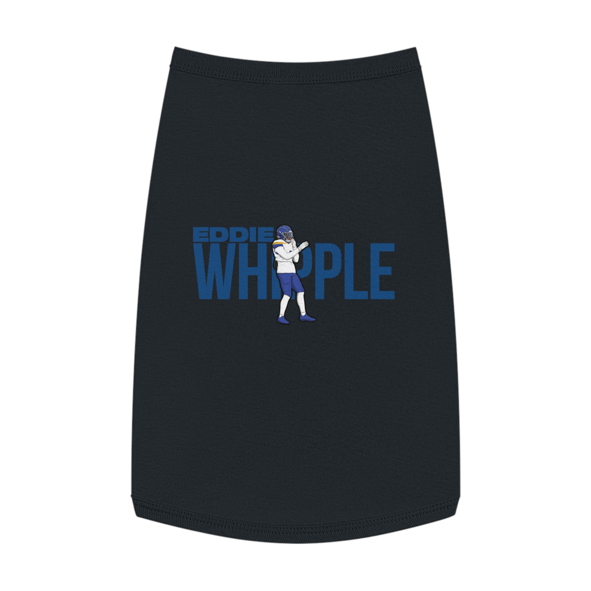 Pet Tank Top — character_player_name in Black