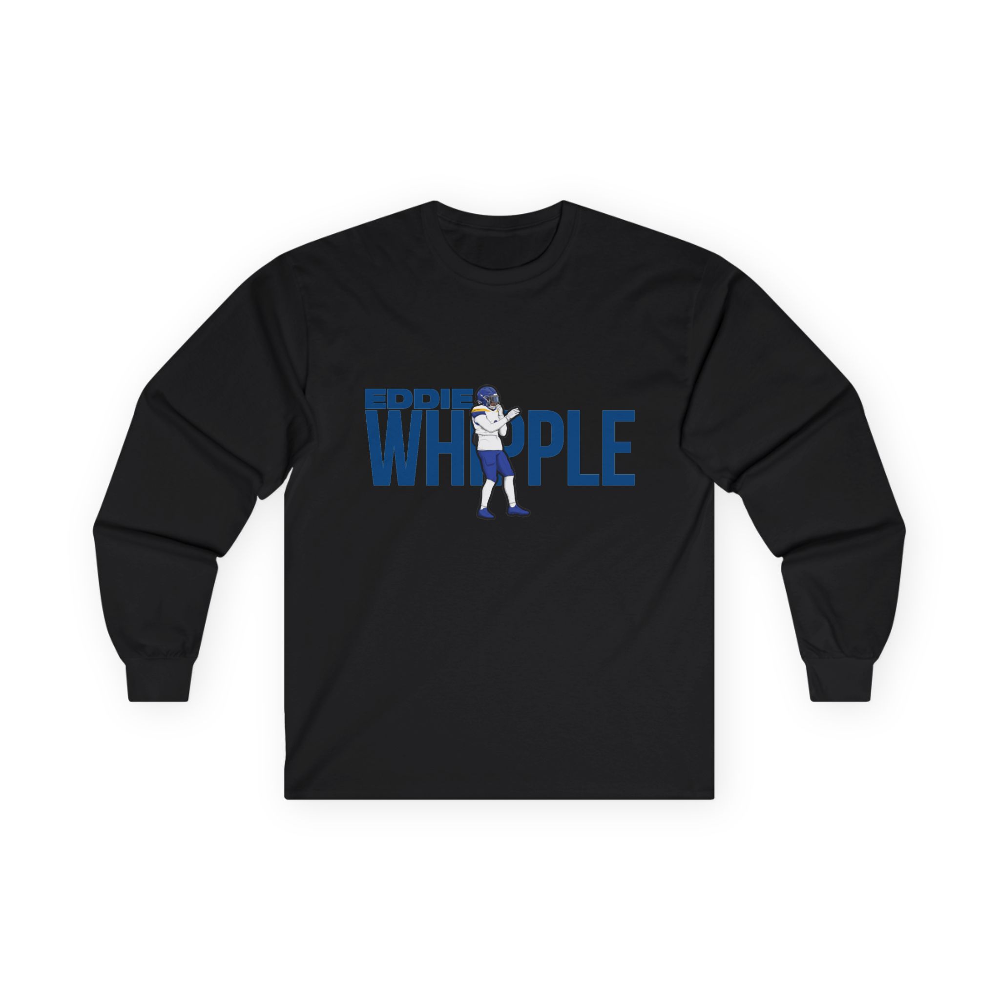 Long Sleeve Tee — character_player_name in Black