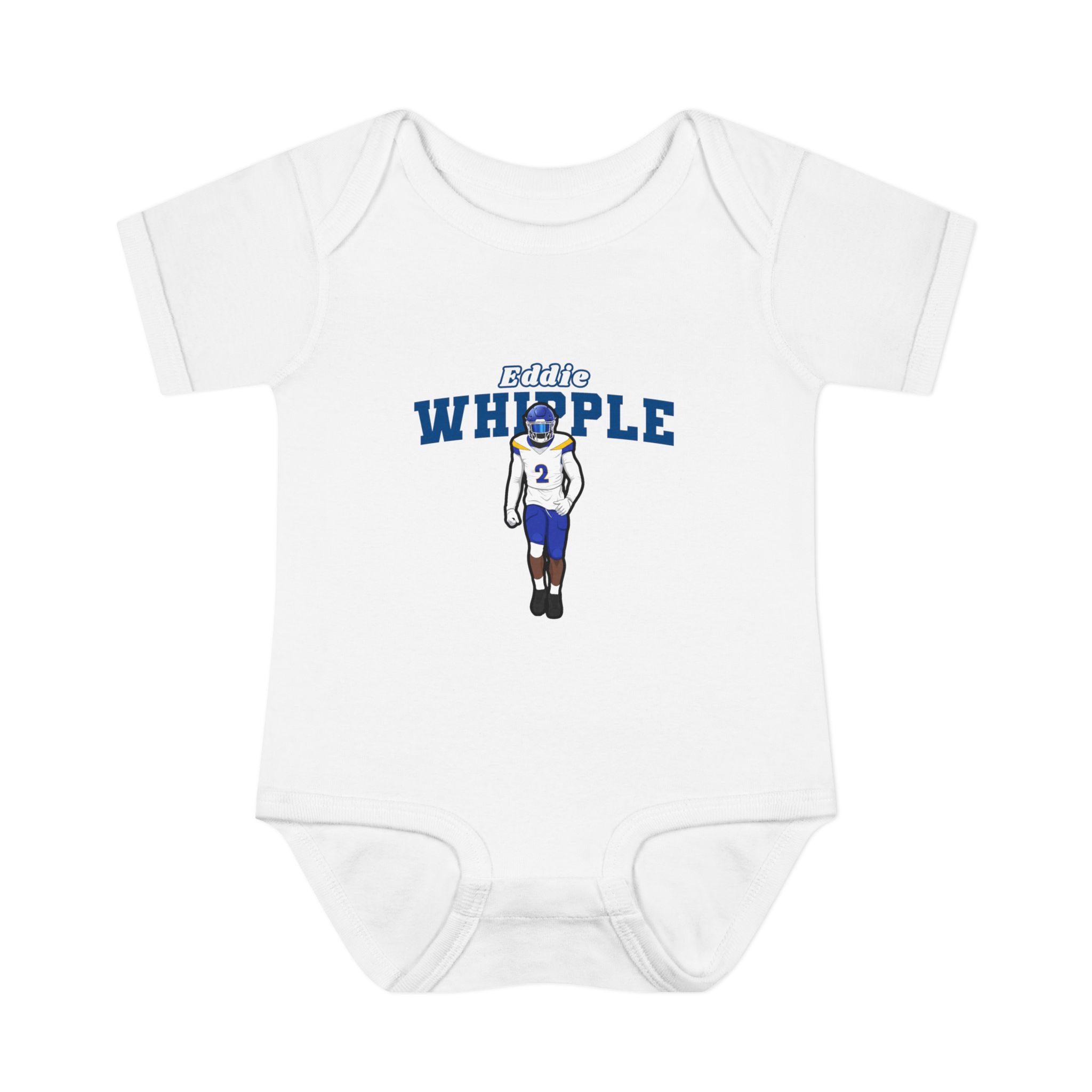 Baby Onesie — character_name_arch in White