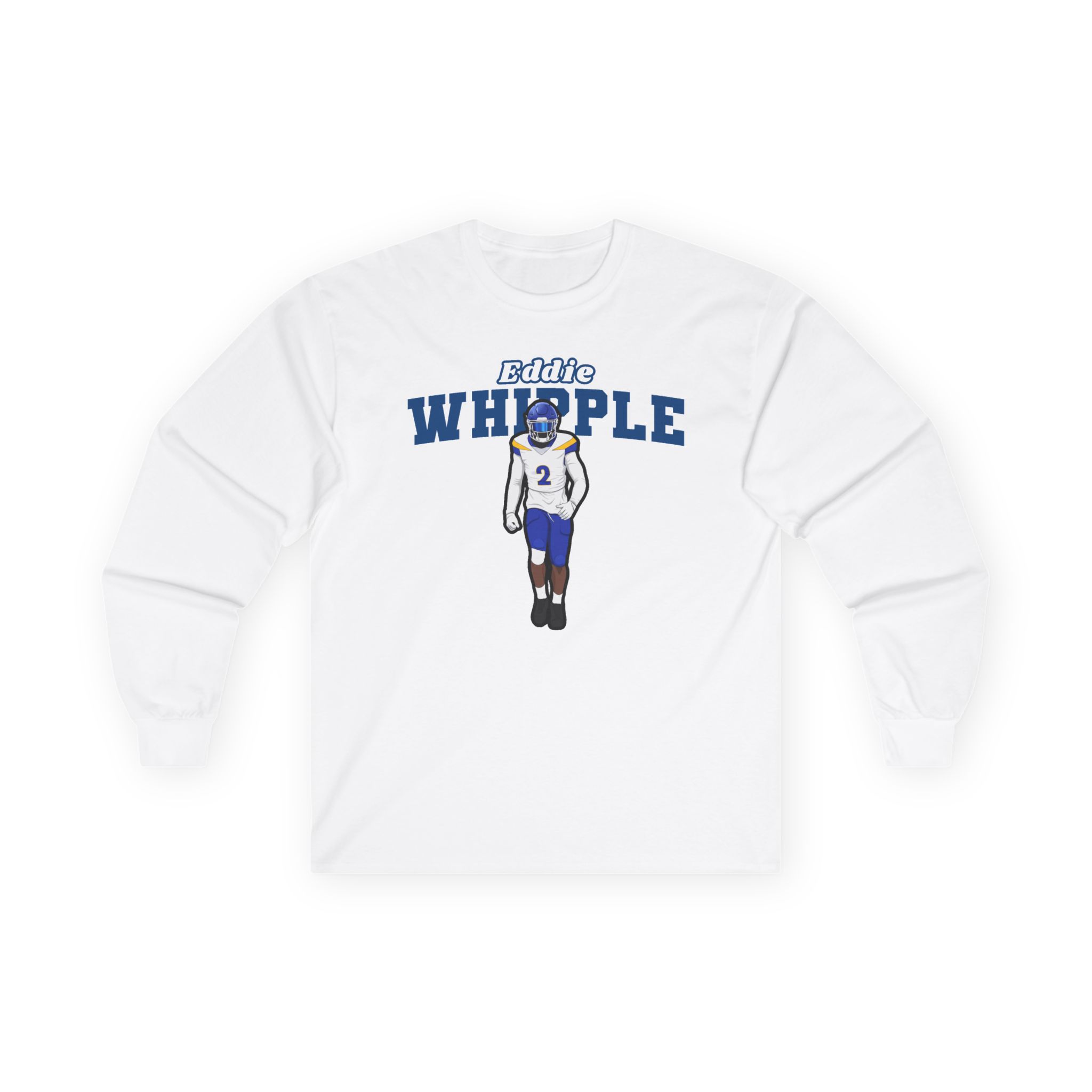 Long Sleeve Tee — character_name_arch in White