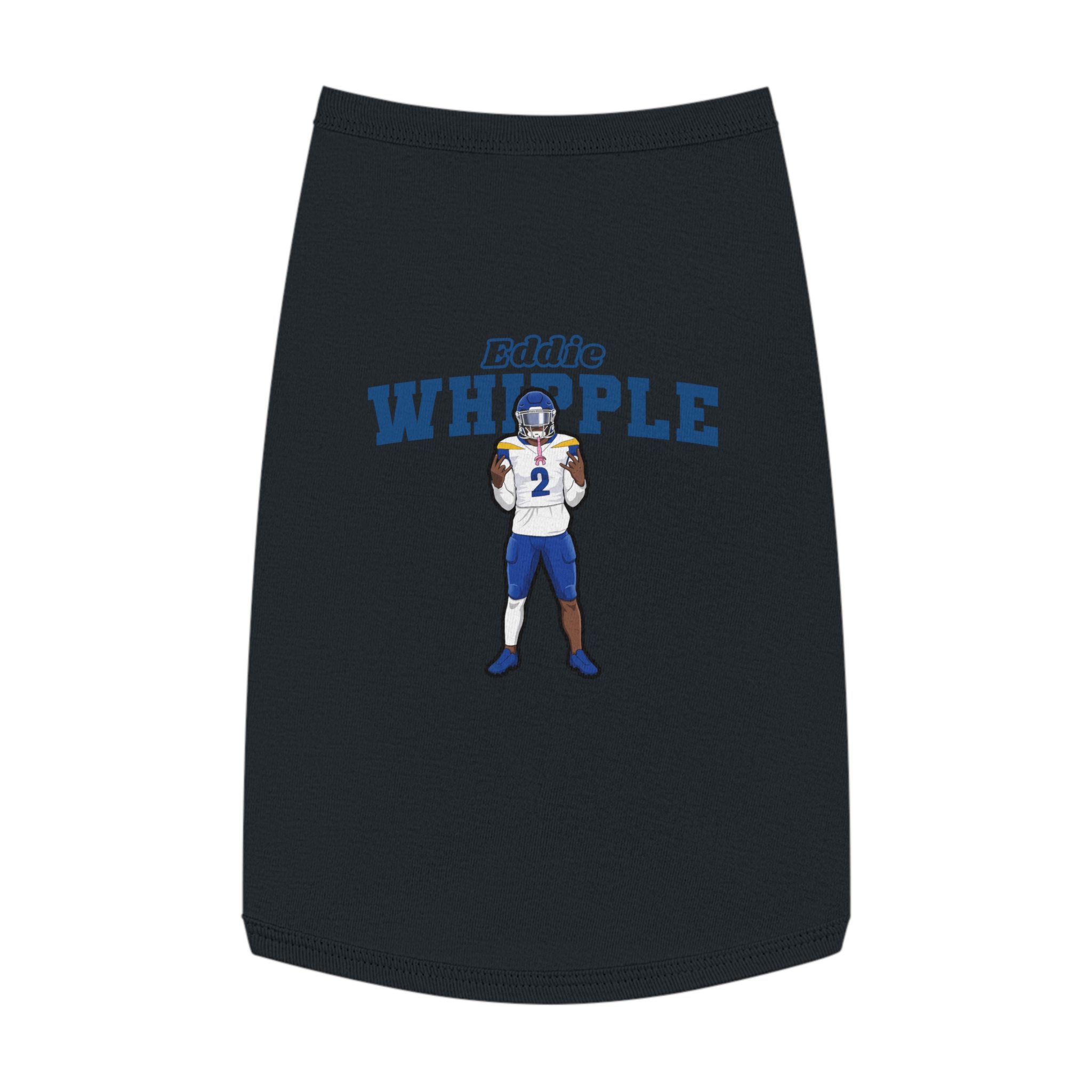 Pet Tank Top — character_name_arch in Black