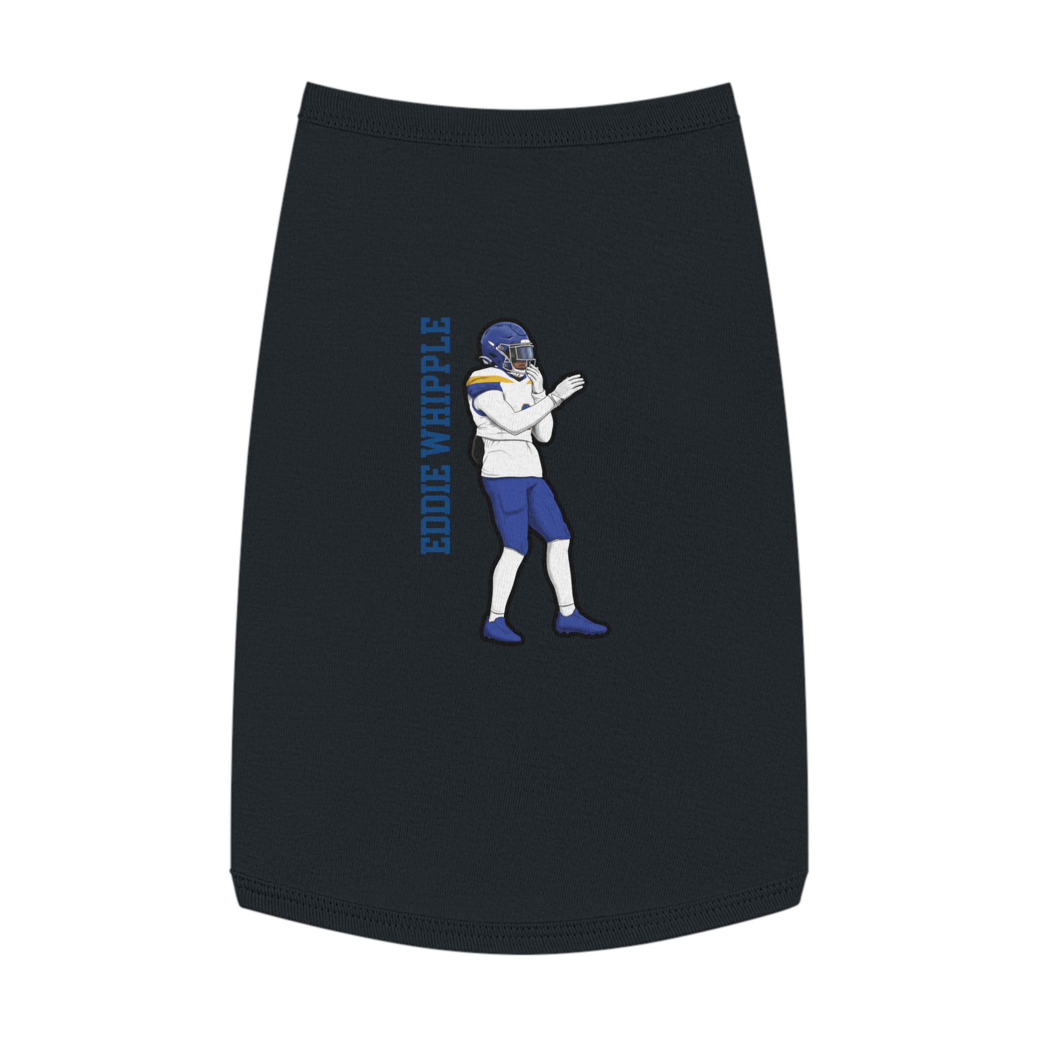 Pet Tank Top — character_name_vertical in Black