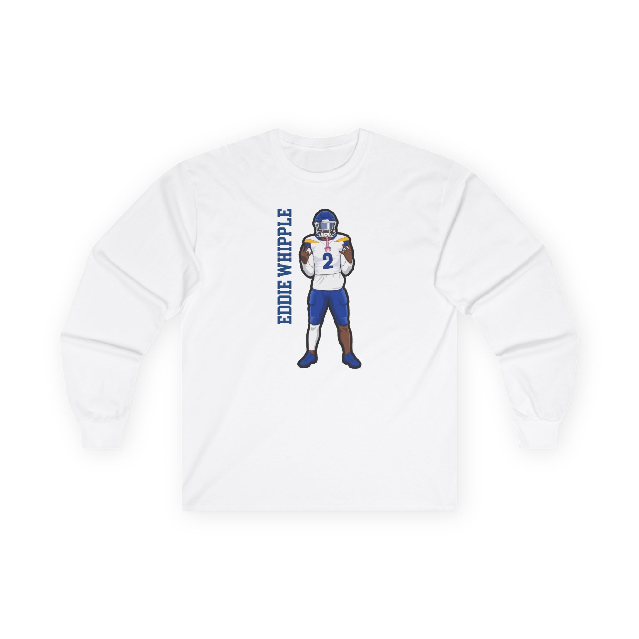 Long Sleeve Tee — character_name_vertical in White