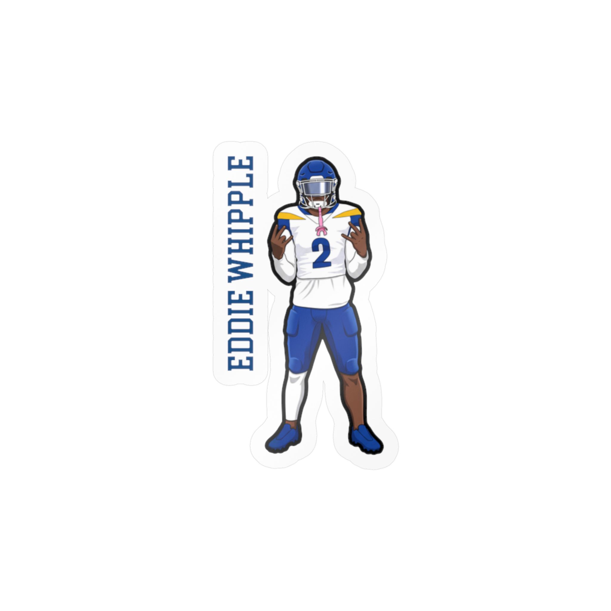 Vinyl Sticker — character_name_vertical in Classic