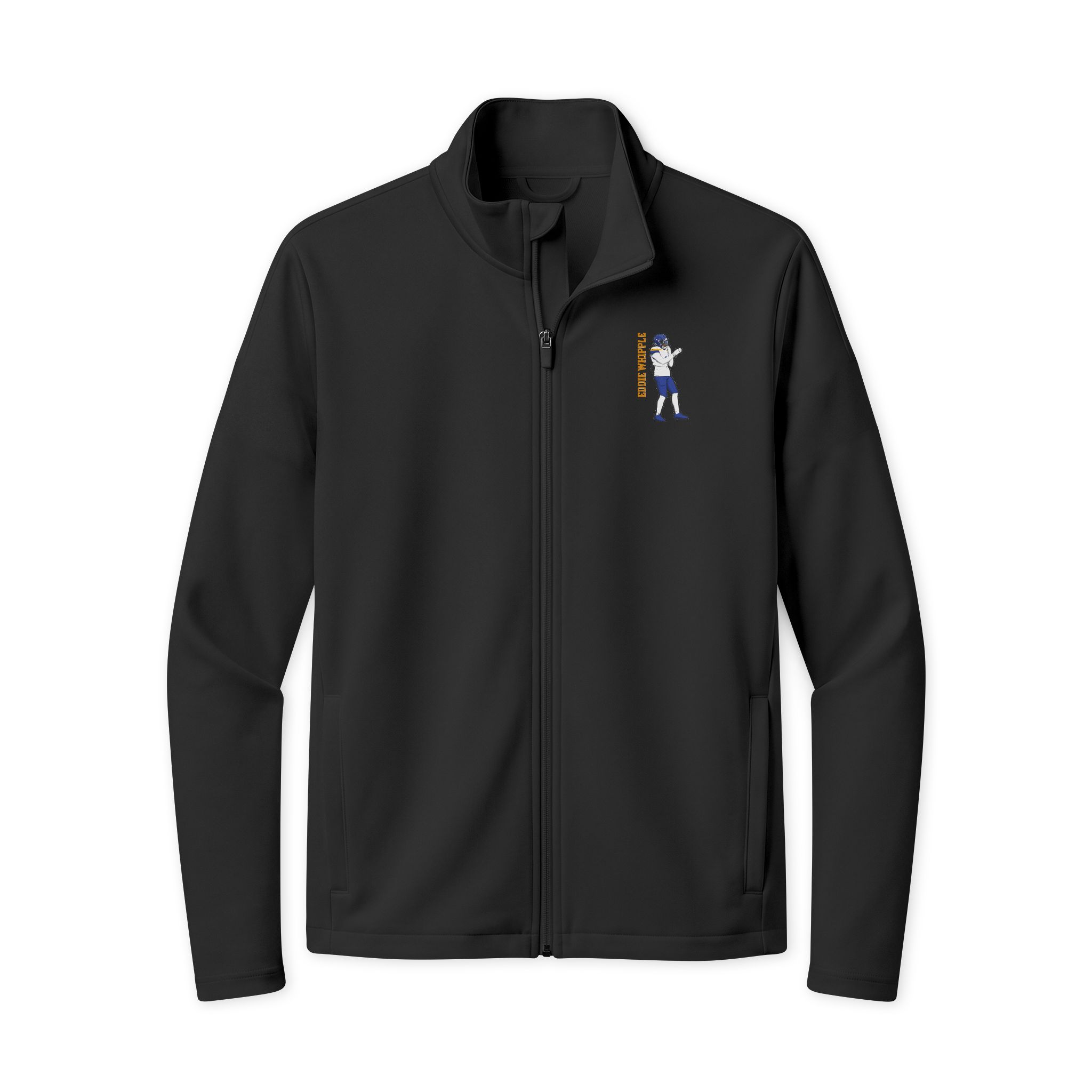 Travel Full-Zip Jacket — character_name_vertical in Black/ Black
