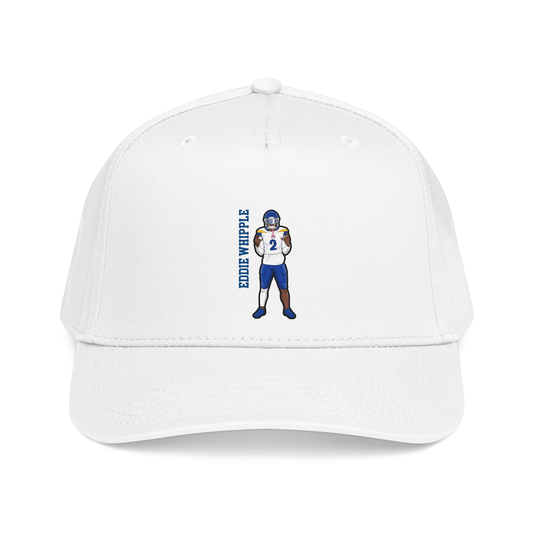 Baseball Cap — character_name_vertical in White