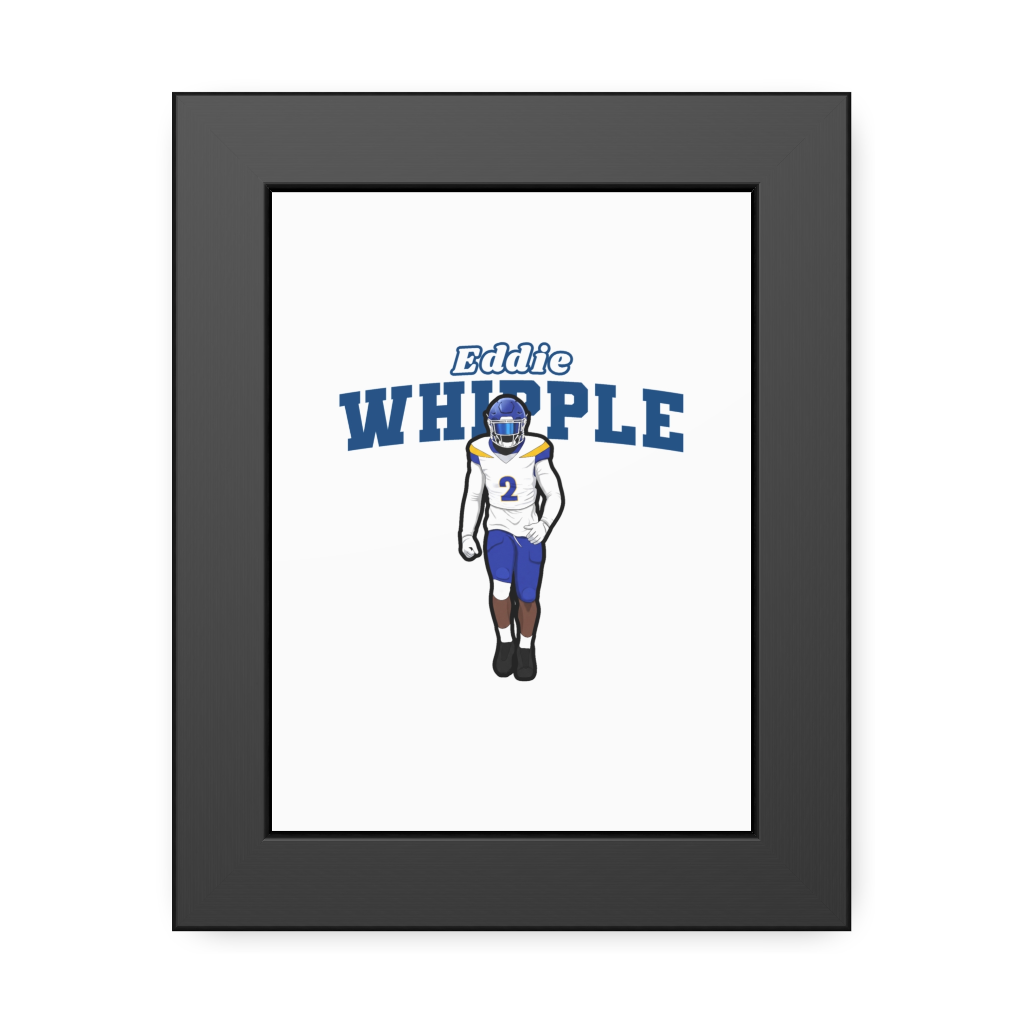 Framed Poster — character_name_arch in Black