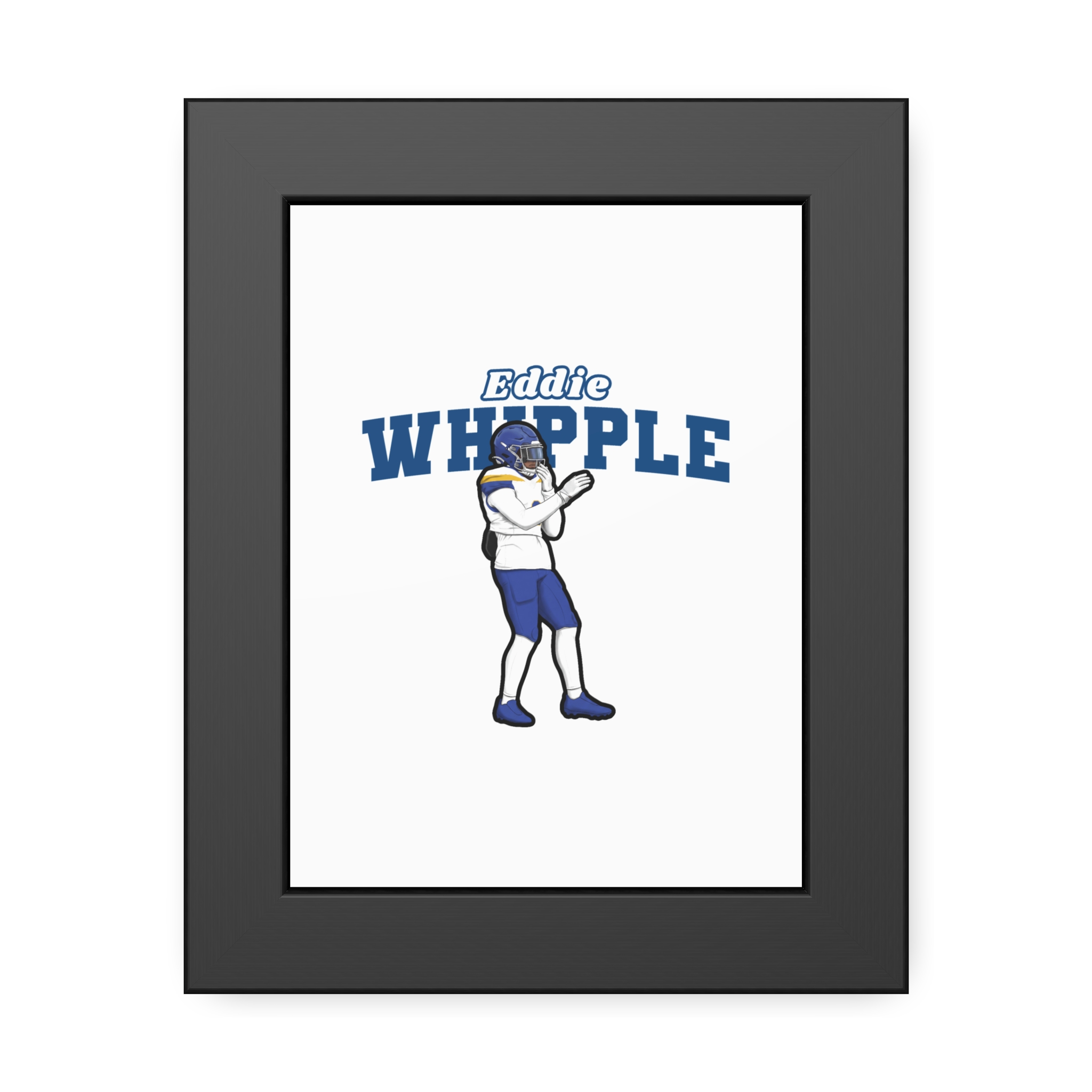 Framed Poster — character_name_arch in Black