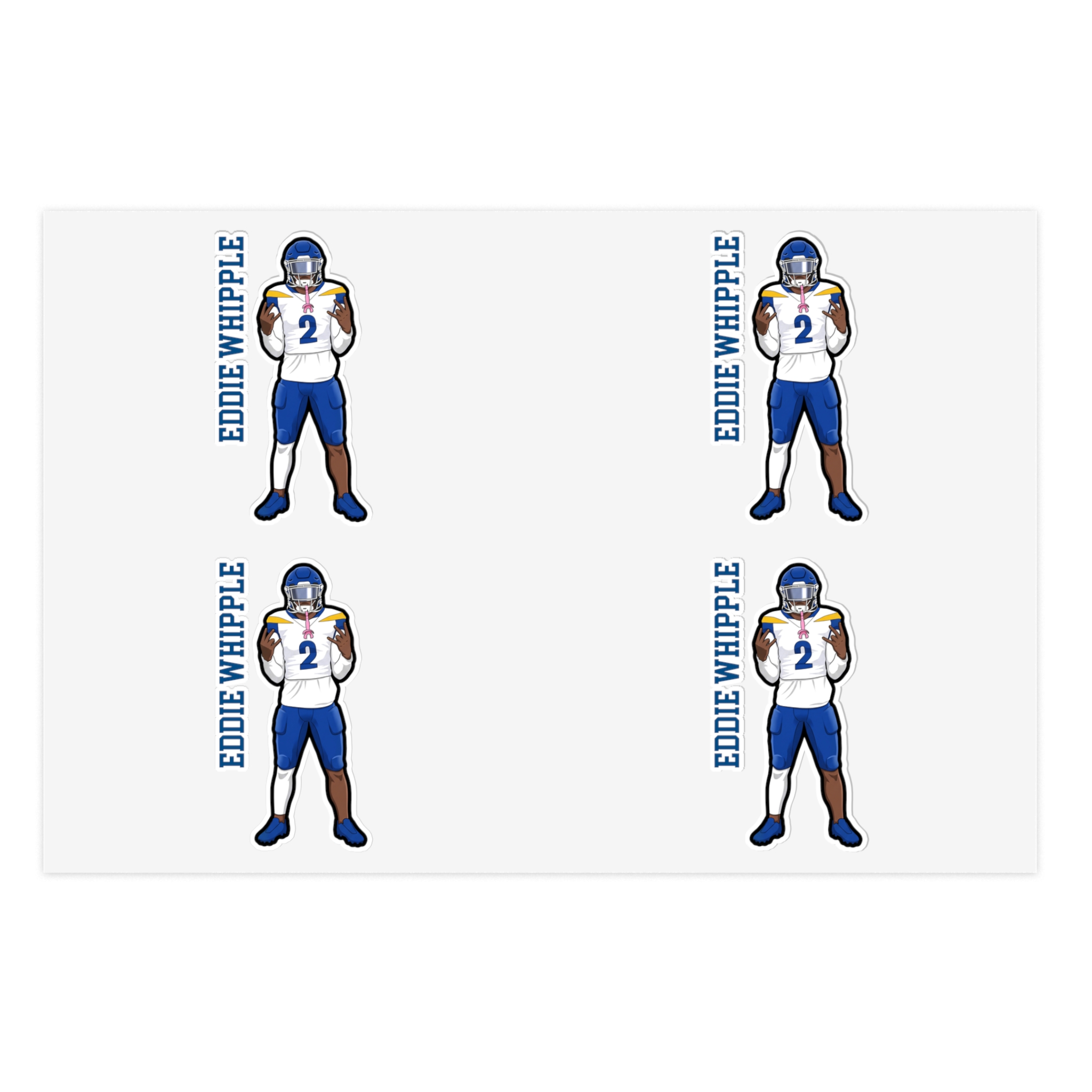 Sticker Sheet — character_name_vertical in Classic