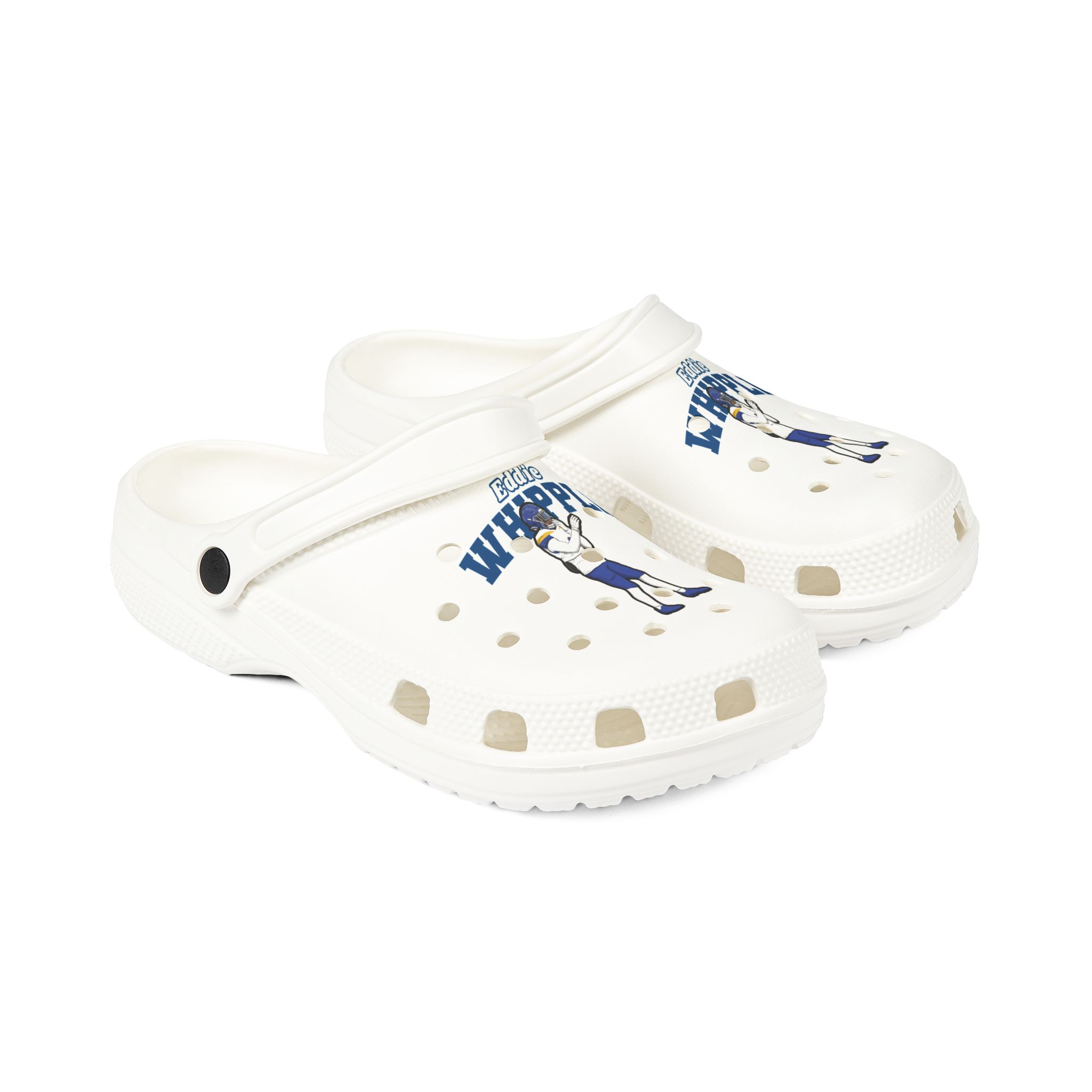 Rubber Clogs — character_name_arch in White